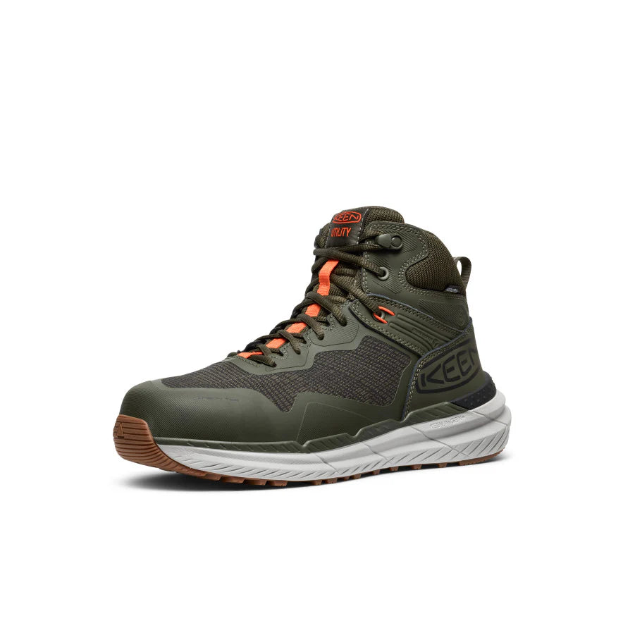 KEEN Men's CSA Synchro Waterproof Work Boot with Carbon Toe - Steel Toe Safety Shoes for Construction, Hiking & Outdoor Work - Durable Non-Slip Work Boots for Men (Model 1030644)