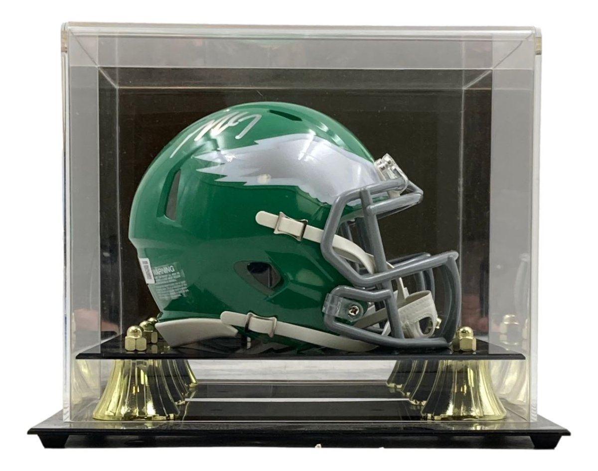 Michael Vick Autographed Philadelphia Eagles Kelly Green Mini Speed Helmet with Display Case - Perfect for Collectors, Sports Memorabilia Fans, and Eagles Enthusiasts