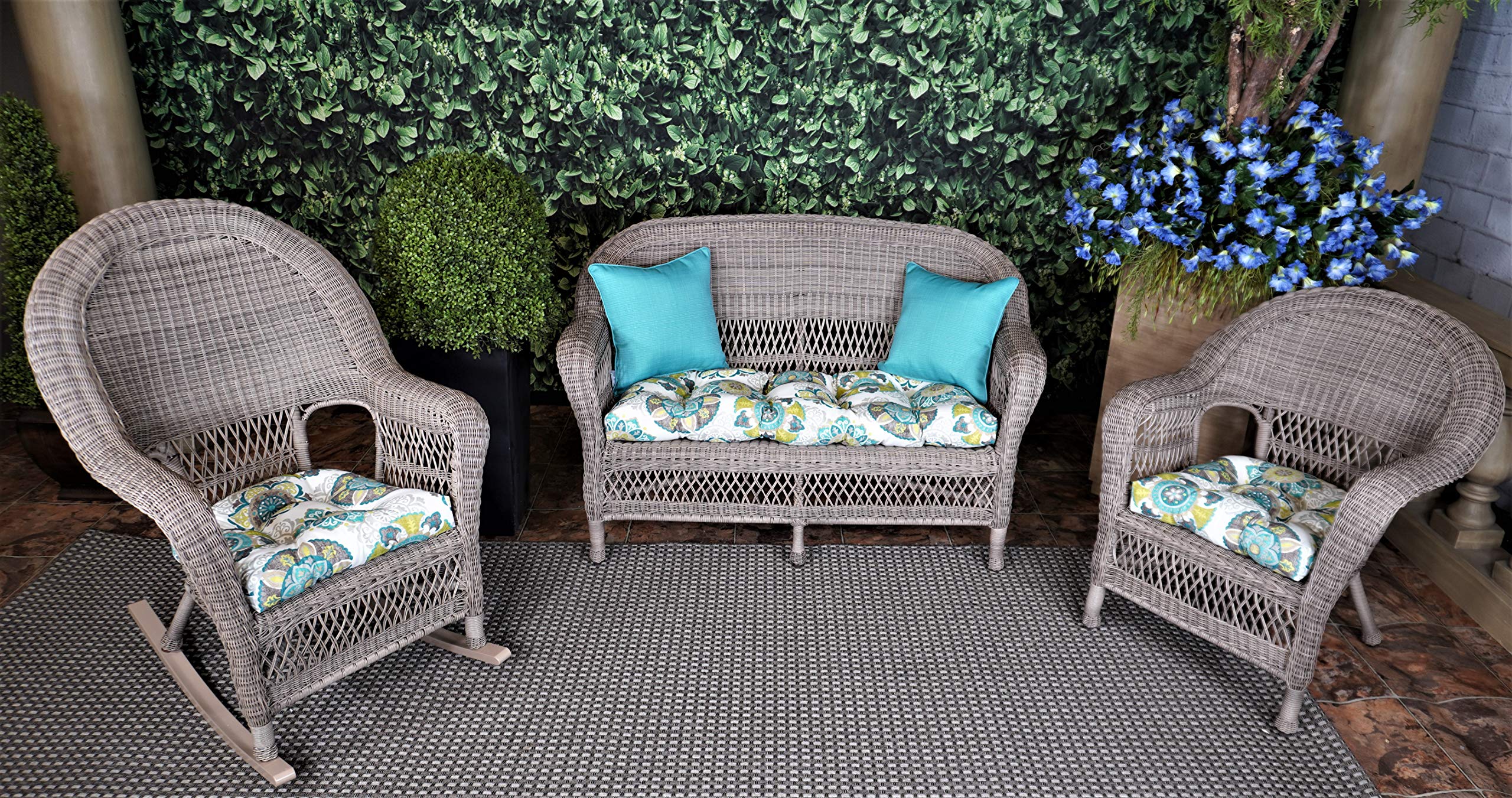 Outdoor Allodalla Oasis 5-Piece Waterproof Cushion Set - Patio Furniture Cushions for Garden, Poolside & Deck Lounge Chairs
