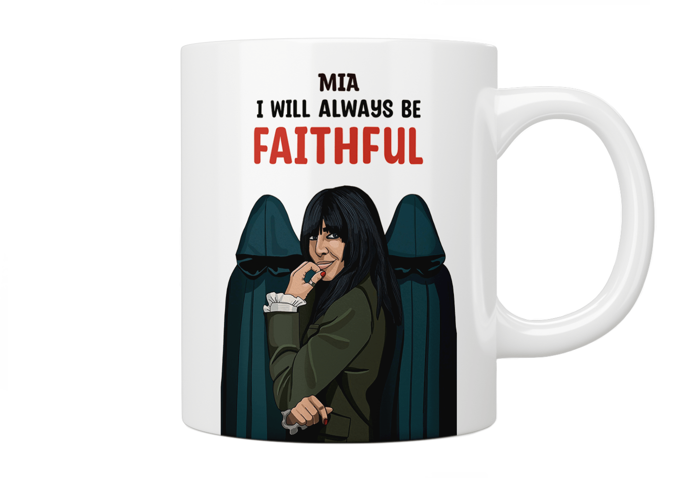 The Traitors: Personalized Faithful Mug - Custom Coffee Cup for Fans of The Traitors TV Show | Perfect Gift for Movie Nights, Office Use & Collectors