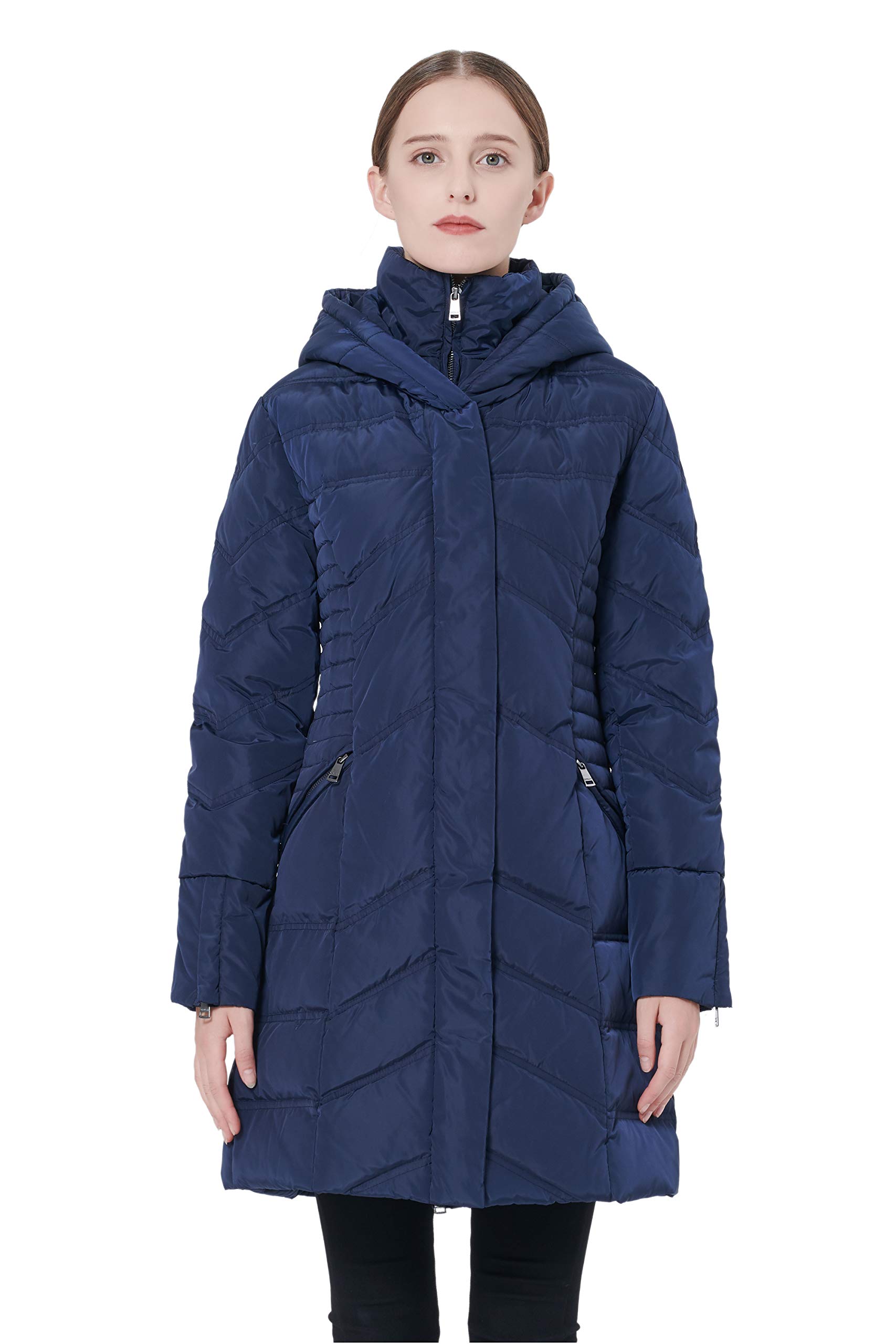 Orolay Women's Classic Down Jacket - Lightweight Warm Winter Coat for Women, Waterproof Windproof Puffer Coat, Fashionable Outerwear for Cold Weather - Perfect for Skiing, Snowboarding, and Outdoor Activities