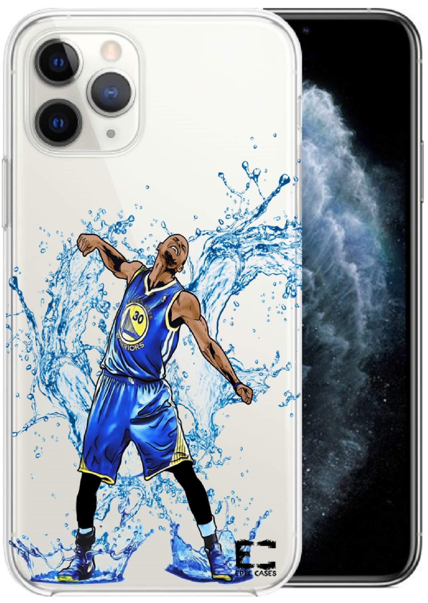 iPhone 13 Pro Case - Ultra Slim Crystal Clear TPU Cover with Wireless Charging | Curry Warriors Basketball Series | Perfect for Daily Protection & Showcasing Team Spirit
