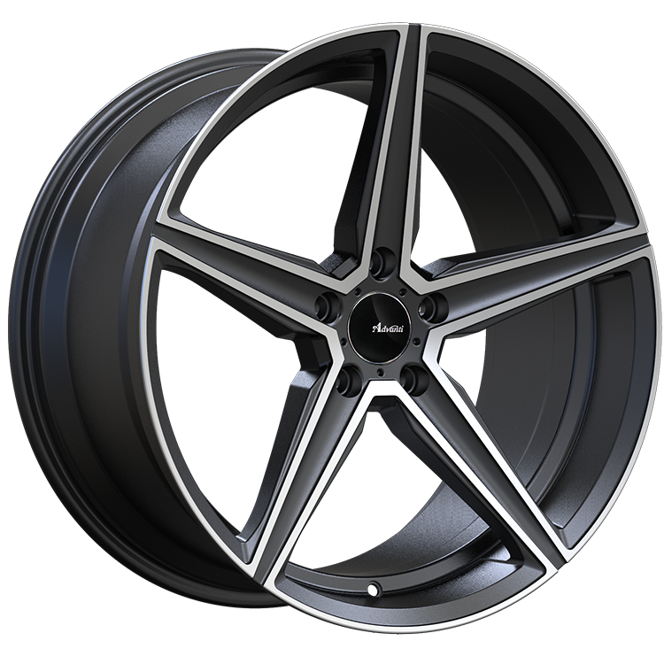 Advanti Cammino Matte Grey Machine Face 20x11 +45 5x112mm 66.6mm Wheels - Premium Alloy Rims for Cars, SUVs & Trucks - Perfect for Street Performance & Custom Builds