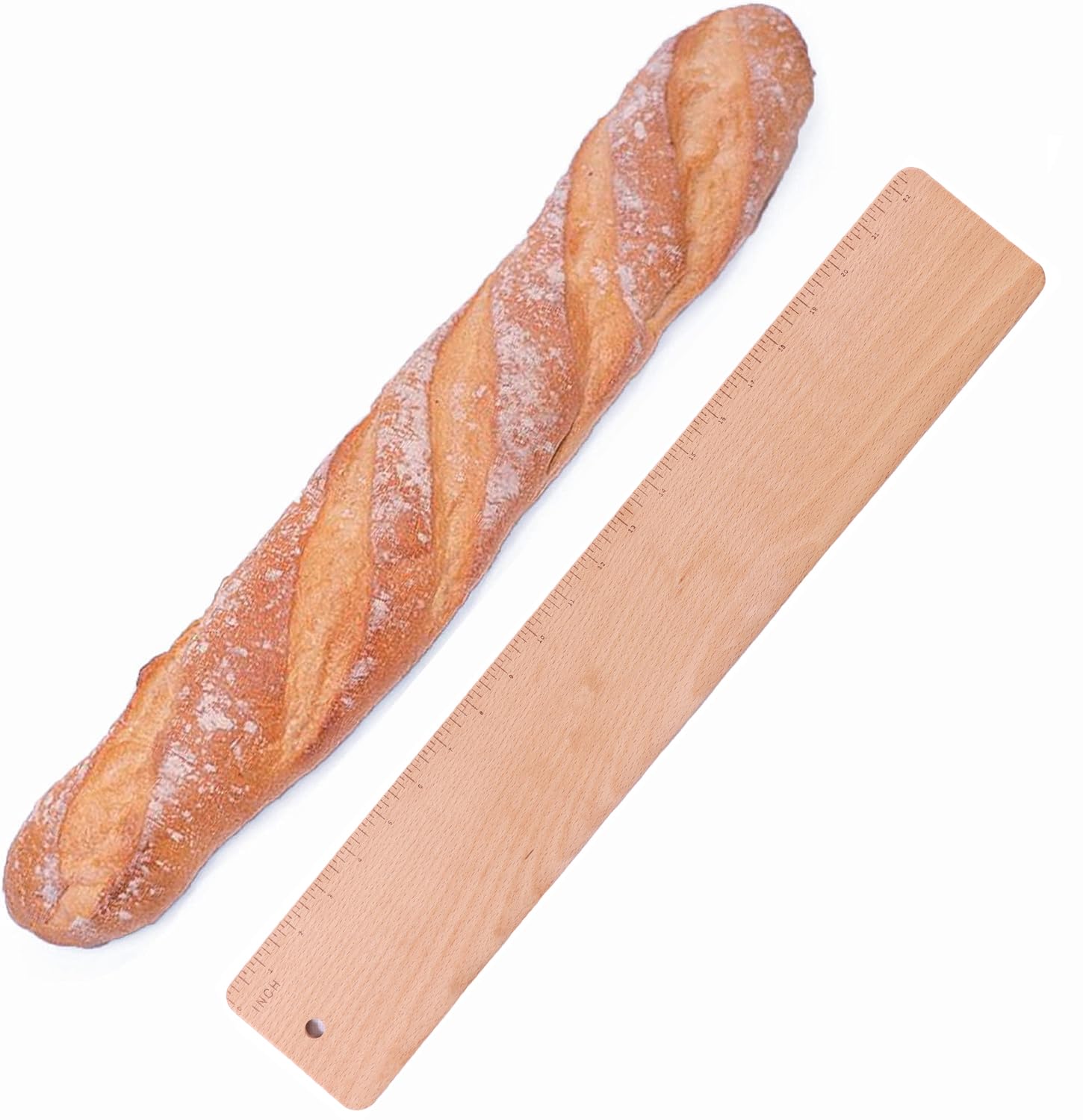 Extra Long 23 Inch Baguette Transfer Peel - Premium Food-Grade Beech Wood Baking Board for French Bread, Loaves & Ciabatta - Perfect for Shaping Dough & Professional Baking - Ideal for Home Bakers & Commercial Kitchens