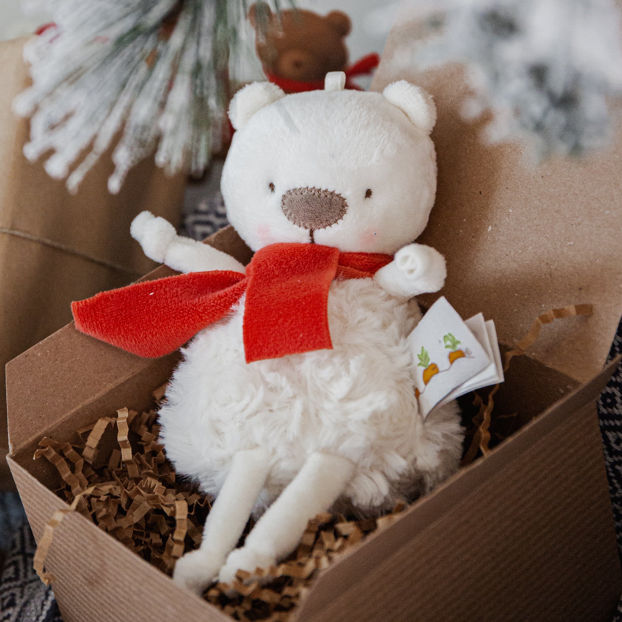 Bo the Polar Bear Roly Poly Toy - Cute Tumbling Polar Bear Figurine for Kids & Collectors - Perfect for Playtime, Nursery Decor, and Gift Giving