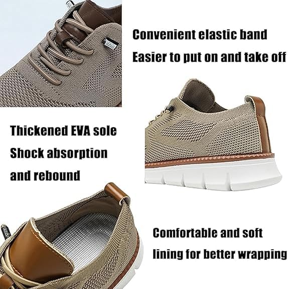 Bestones Men's Lightweight Casual Walking Shoes - Breathable & Comfortable Urban Sneakers for Daily Wear, Gym, Travel & Outdoor Activities