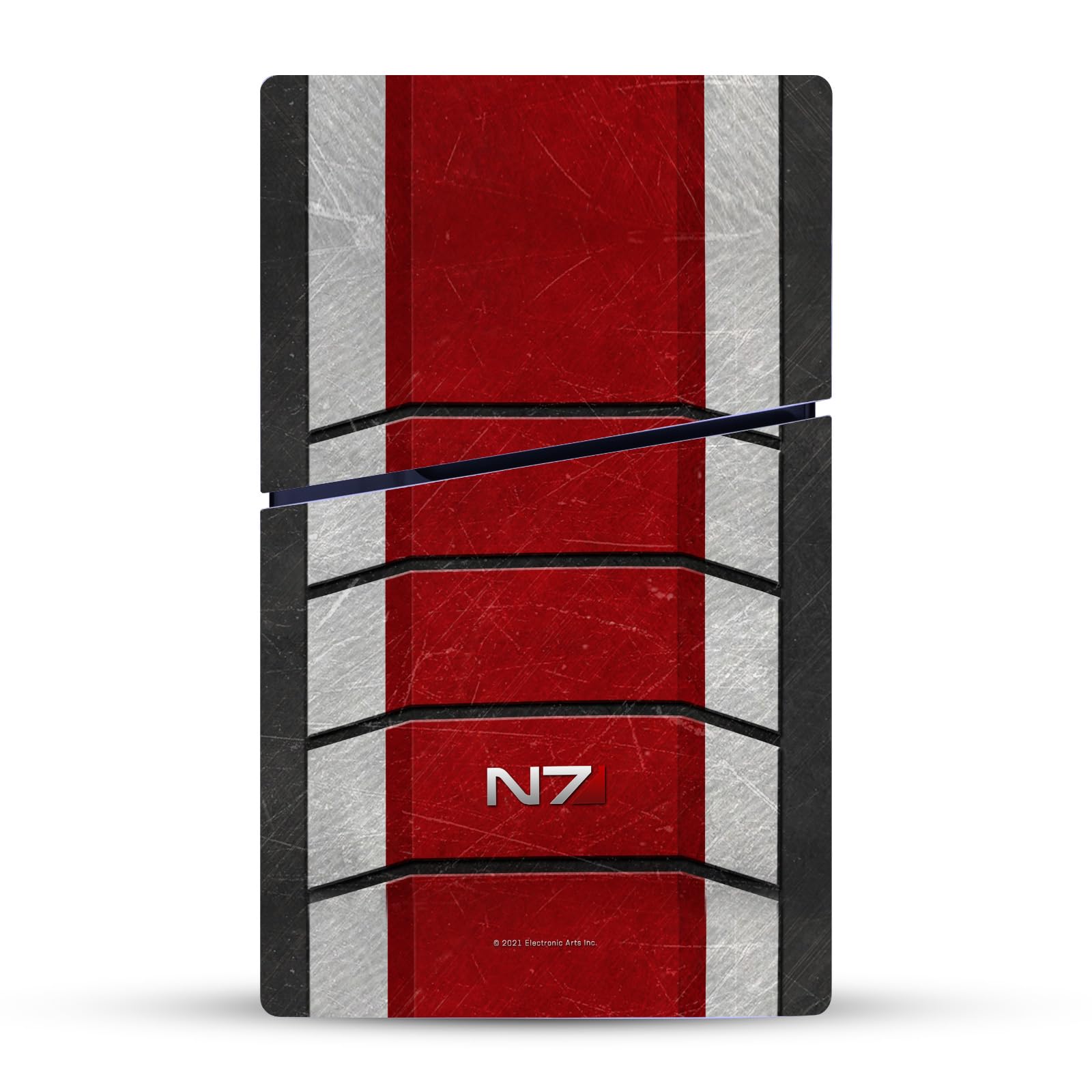 Official EA Bioware Mass Effect N7 Armor Vinyl Skin Sticker for Sony PS5 Slim/Pro Disc Edition Console & DualSense Controller - Gaming Decal for Enhanced Console Protection & Style | Perfect for Gaming Setups & Collector Displays