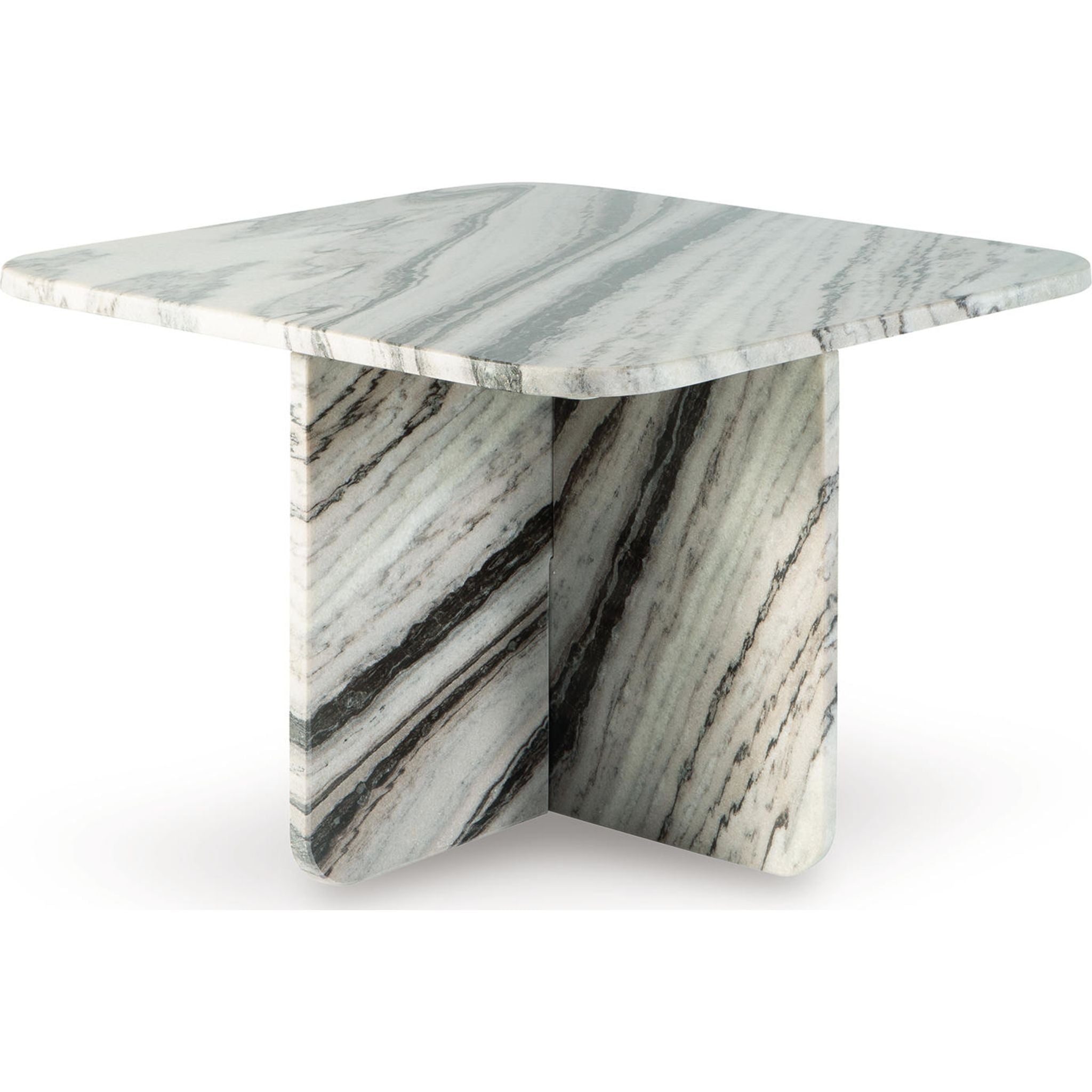 Baretton Modern Accent Table - Black, White, Taupe Finish | Small Side Table for Living Room, Bedroom, Office | Stylish Home Decor Furniture