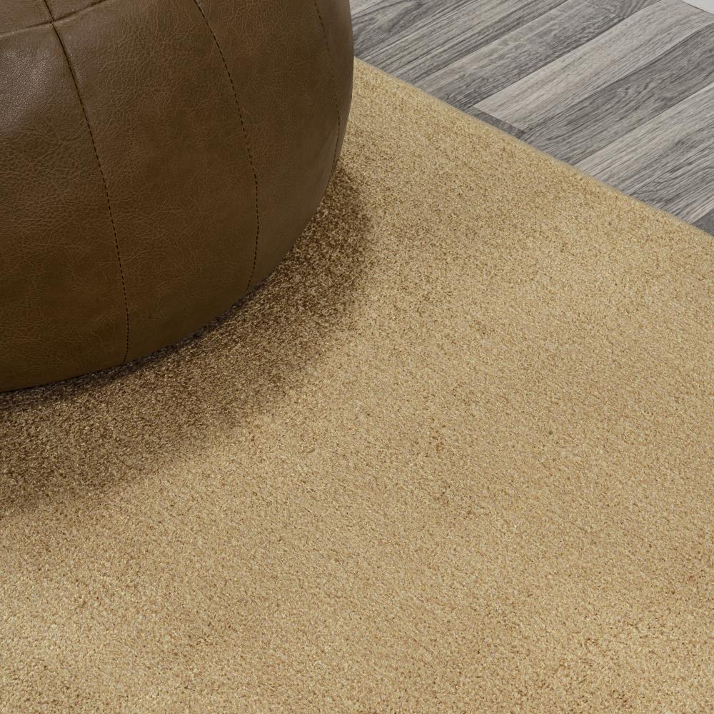 Twyla Classic Solid Low Pile Machine Washable Area Rug - Soft & Durable Non-Slip Living Room Carpet for Bedroom, Nursery & Home Decor