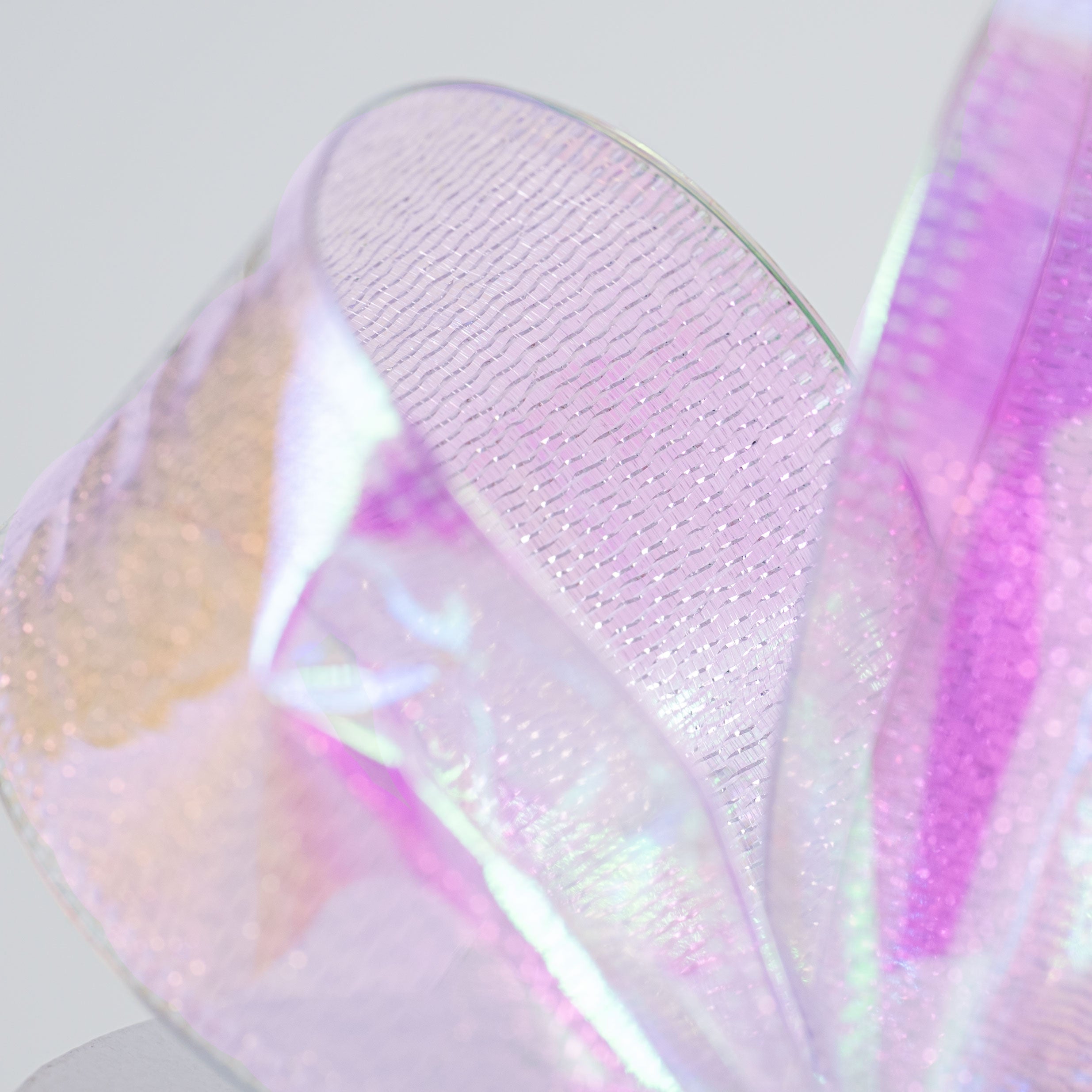 1.5 Inch Iridescent Cello Mylar Ribbon - 10 Yards Bulk Roll for Gift Wrapping, Party Decorations, Wedding Favors & Craft Projects