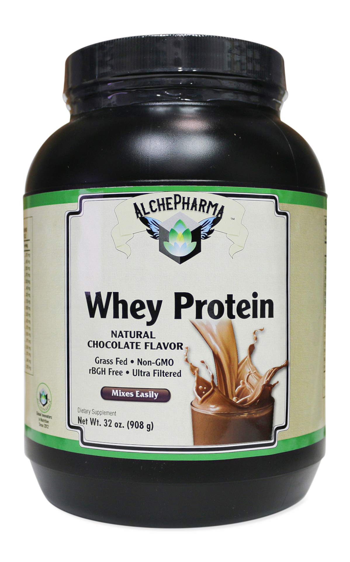 Premium Grass-Fed Whey Protein Powder - 32oz Chocolate, High PER 3.2, BV 100 & PDCAAS 1.0 for Muscle Recovery & Post-Workout Nutrition | Natural Protein Supplement for Athletes & Fitness Enthusiasts