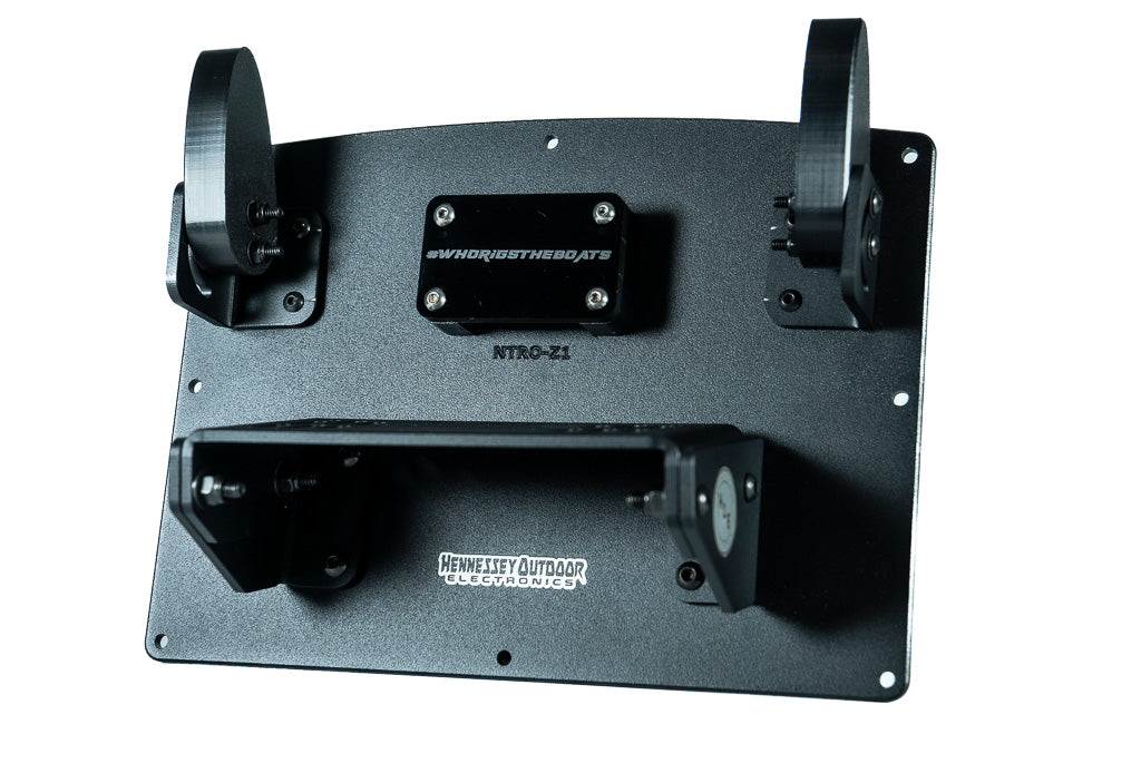 H.O.E. Single Console Mount System for Nitro Z18 Z21 (2016-2019) & Legend V20 V21 Bass Boats - Heavy Duty Aluminum Fishing Boat Accessories for Trolling Motor & Electronics Installation