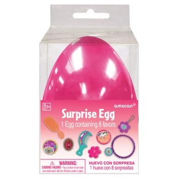 Pink Surprise Egg with Fun Toys Inside - 1 Piece | Perfect for Kids' Birthday Parties, Easter Egg Hunts & Gift Bags