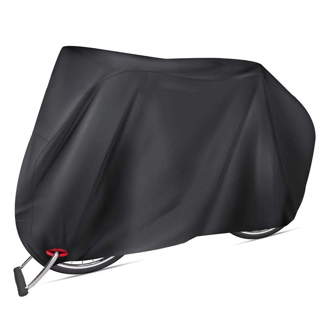 Lockable Waterproof Bike Cover 210D Oxford Fabric - Outdoor Bicycle Protection with Lock Eyelets for Mountain & Road Bikes (200x110x70cm) - Perfect for Garage, Travel & All-Weather Storage