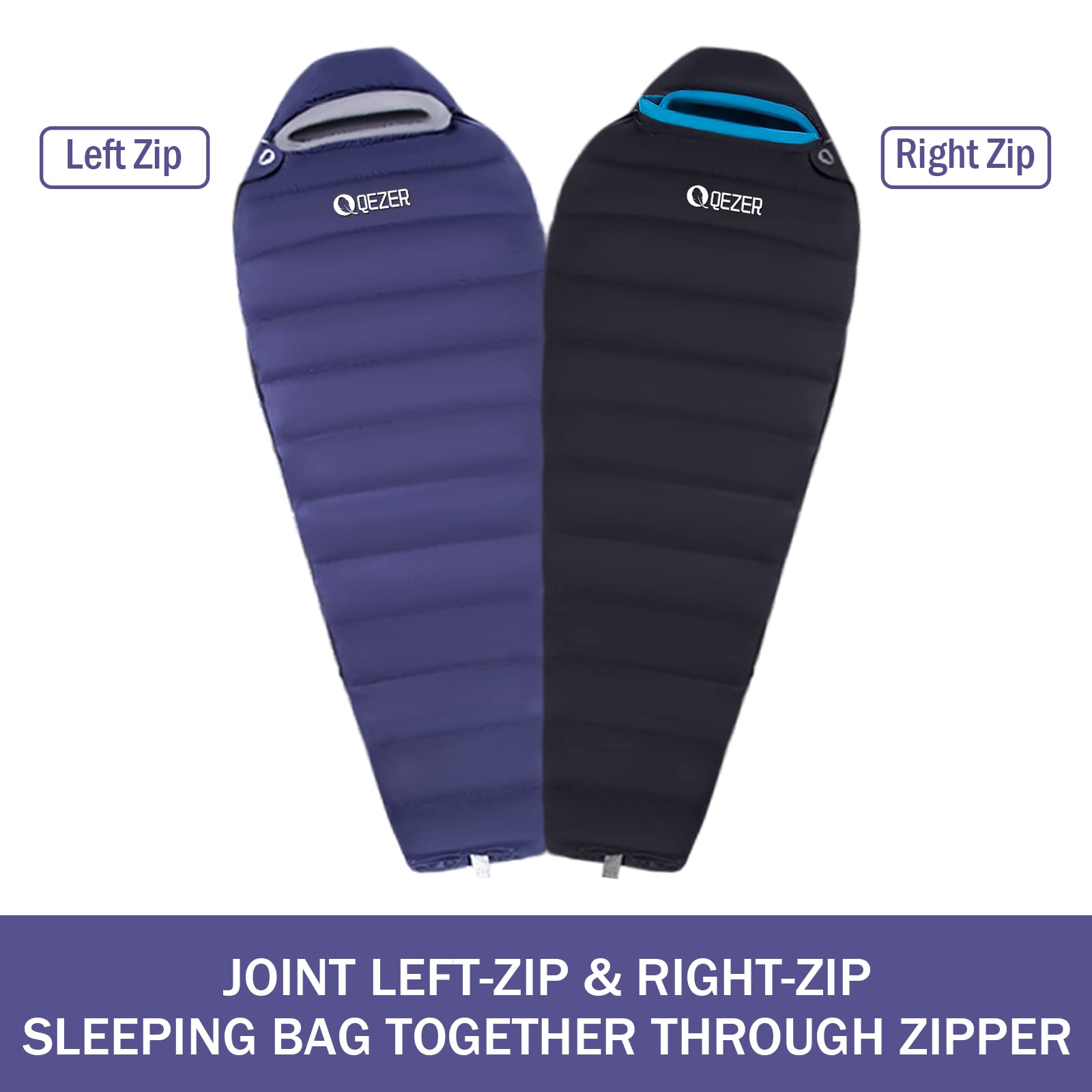 Ultra-Warm 0°F to 20°F Down Sleeping Bag for Adults - Lightweight Backpacking Sleeping Bag for Extreme Cold Weather with Compression Sack - Perfect for Winter Camping, Hiking & Outdoor Adventures