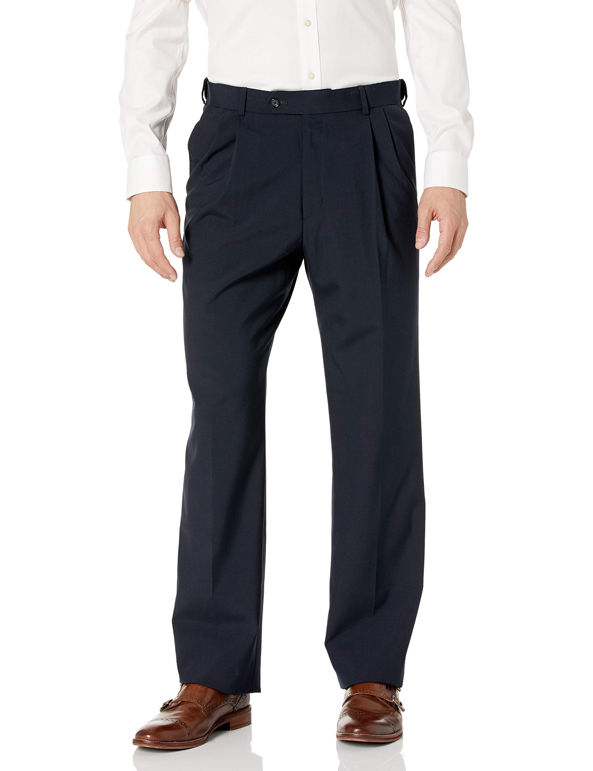 Premium Men's Dress Pants with Double Reverse Pleats - Washable & Comfortable for Office, Business Meetings & Formal Events | Palm Beach Style
