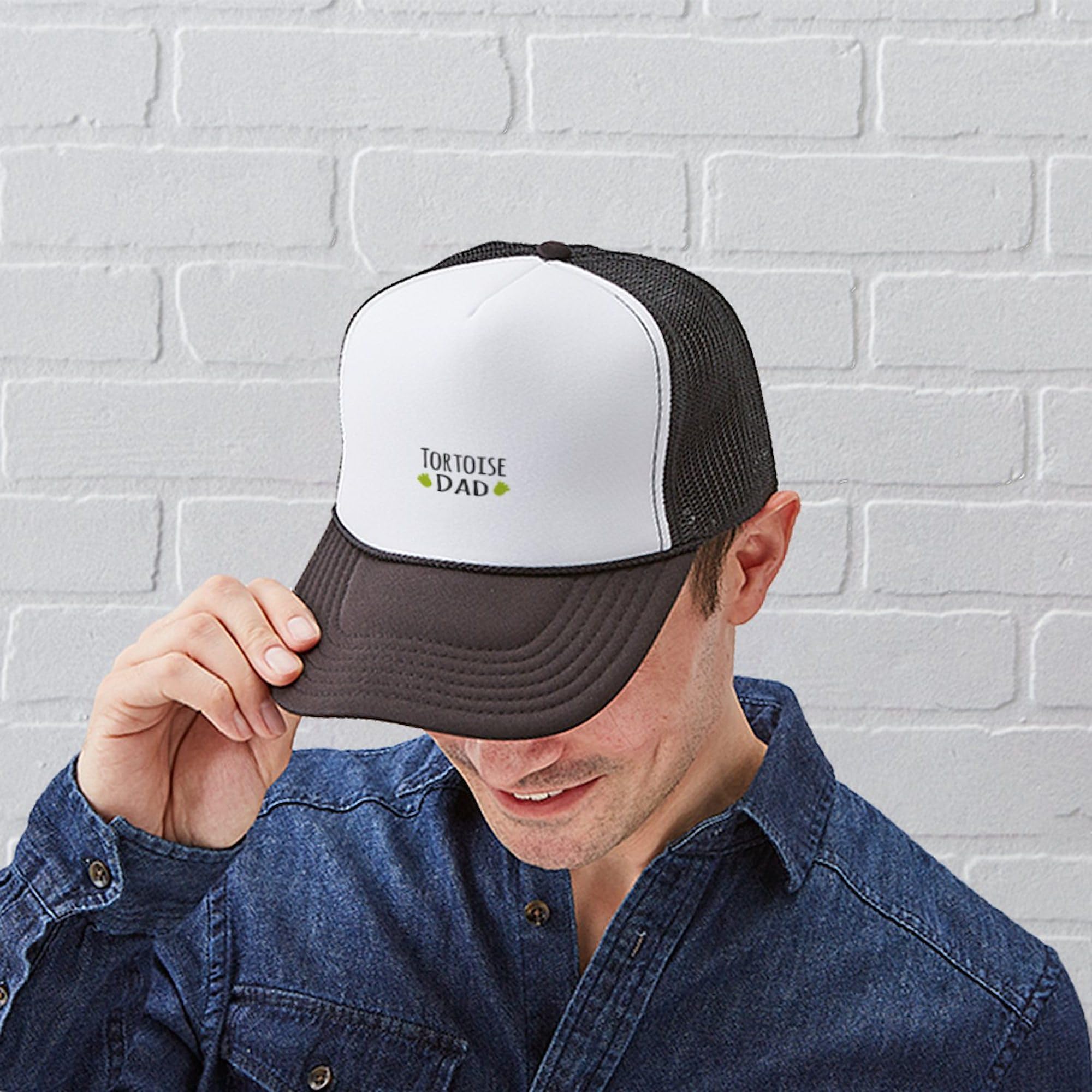 Tortoise Dad Hat - Adjustable Snapback Trucker Cap for Men | Casual Outdoor & Travel Hat for Beach, Hiking, and Everyday Wear