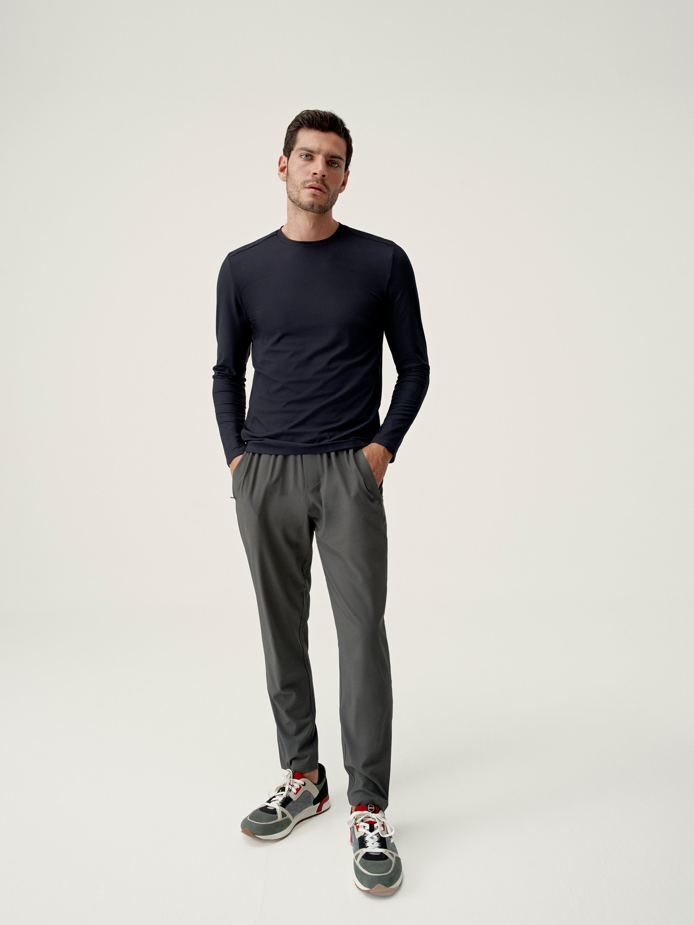 Born Okavango Jogger Pants for Men - Comfortable Deep Khaki Casual Joggers for Running, Gym, and Everyday Wear