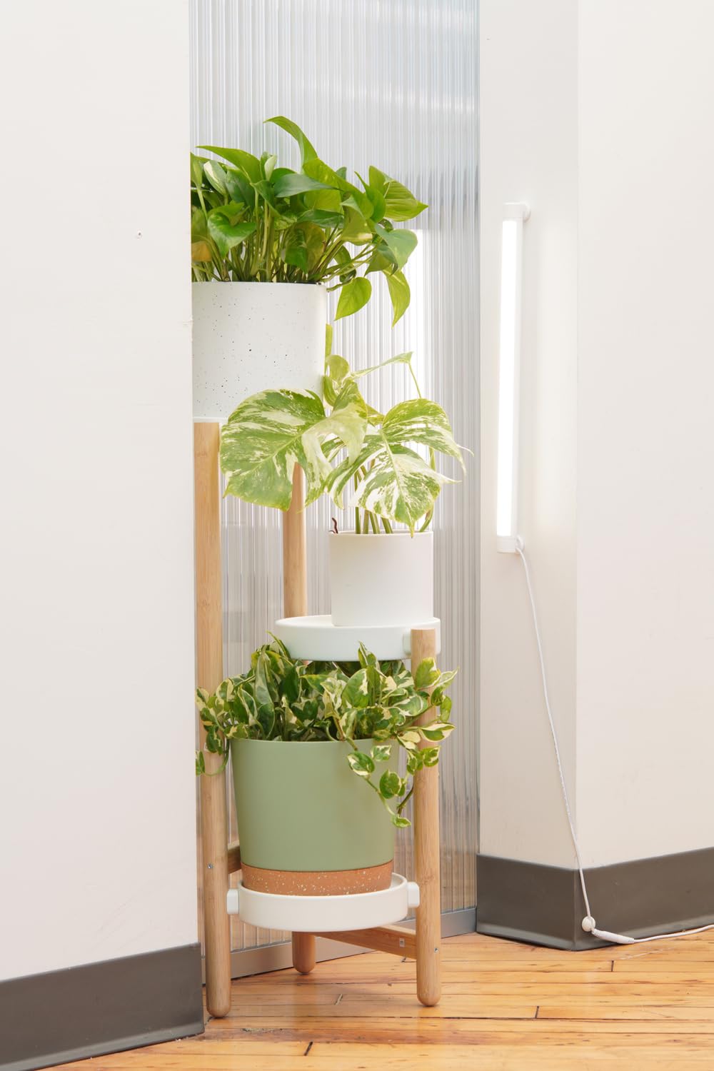 Soltech Solutions Grove™ LED Grow Light Bar - Under Cabinet, Shelving & Wall Mount LED Plant Light for Indoor Houseplants, Herbs, Seedlings - Touch Control Dimmer & On/Off (White) - Perfect for Kitchen Gardens, Greenhouses & Home Plant Shelves
