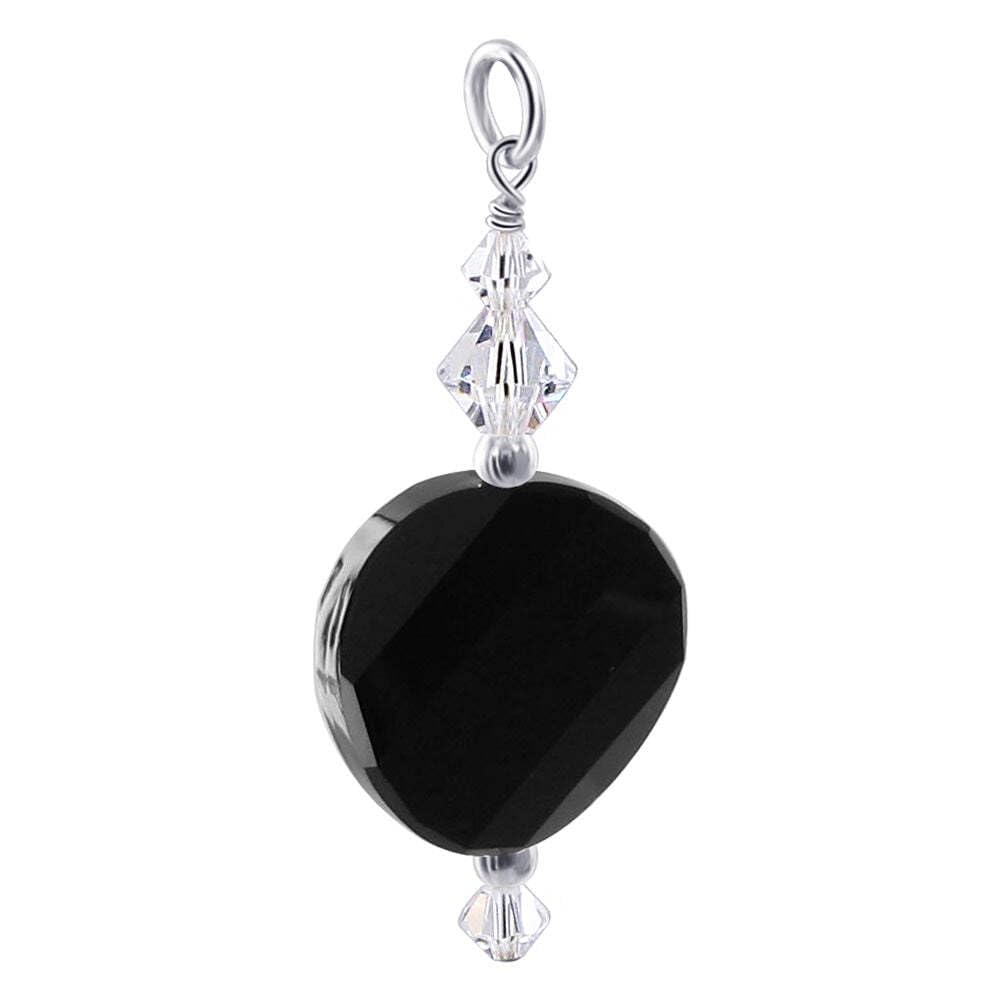 .925 Silver Charm Pendant with Austrian Crystals - Elegant Jewelry for Gifts & Parties