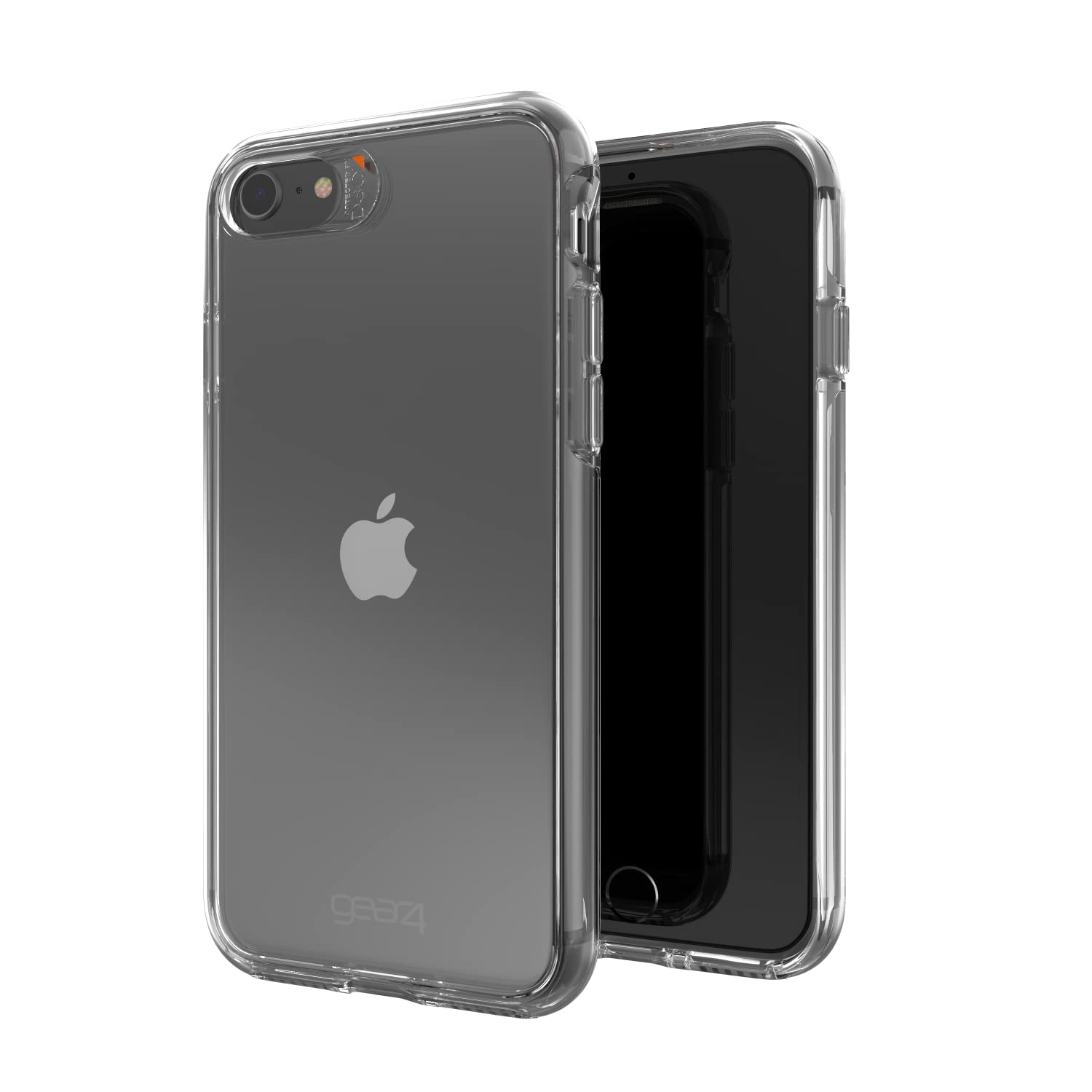 ZAGG Gear4 Crystal Palace Case for Apple iPhone SE (3rd/2nd/1st Gen), iPhone 8/7/6s/6 - Wireless Charging Compatible, MagSafe Support, Shockproof Clear Protective Cover - Perfect for Everyday Use, Travel & Outdoor Activities