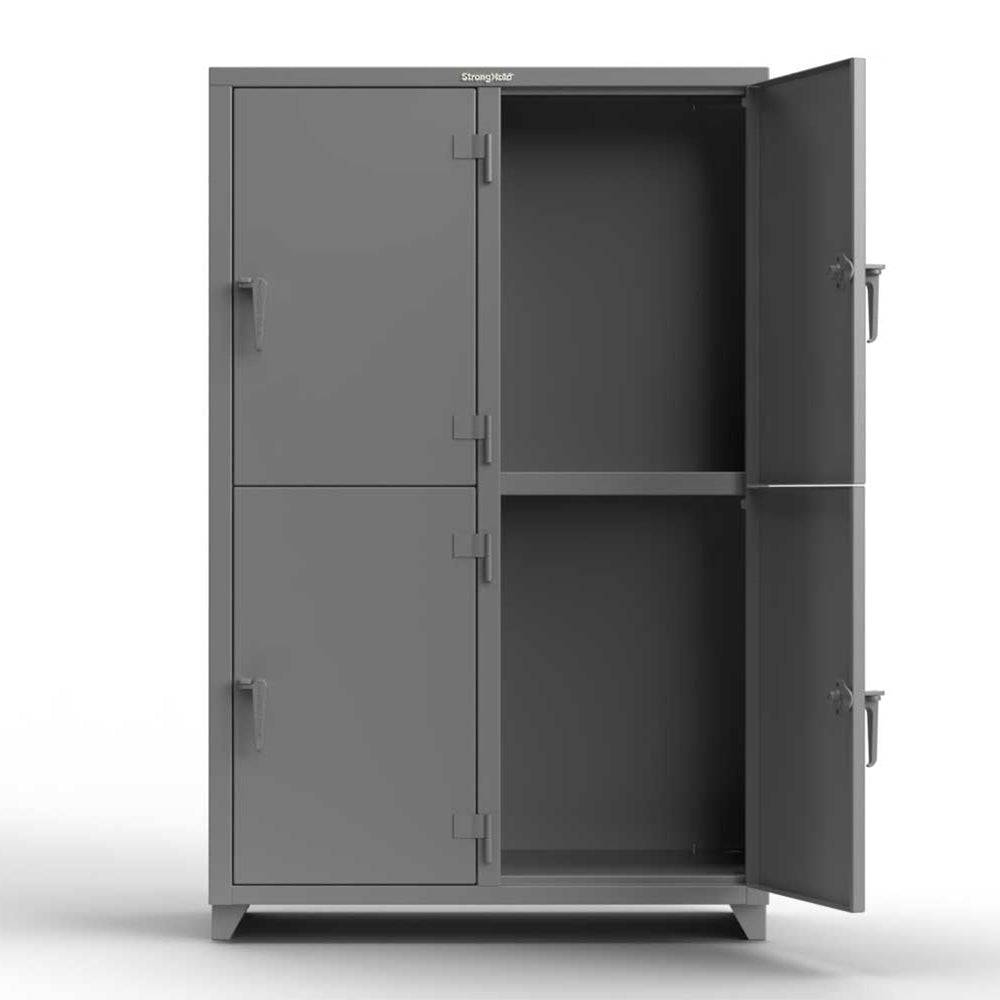14 GA Heavy Duty Double Tier Locker - Extra Strong Metal School & Gym Storage - Perfect for Schools, Gyms, Offices and Dormitories
