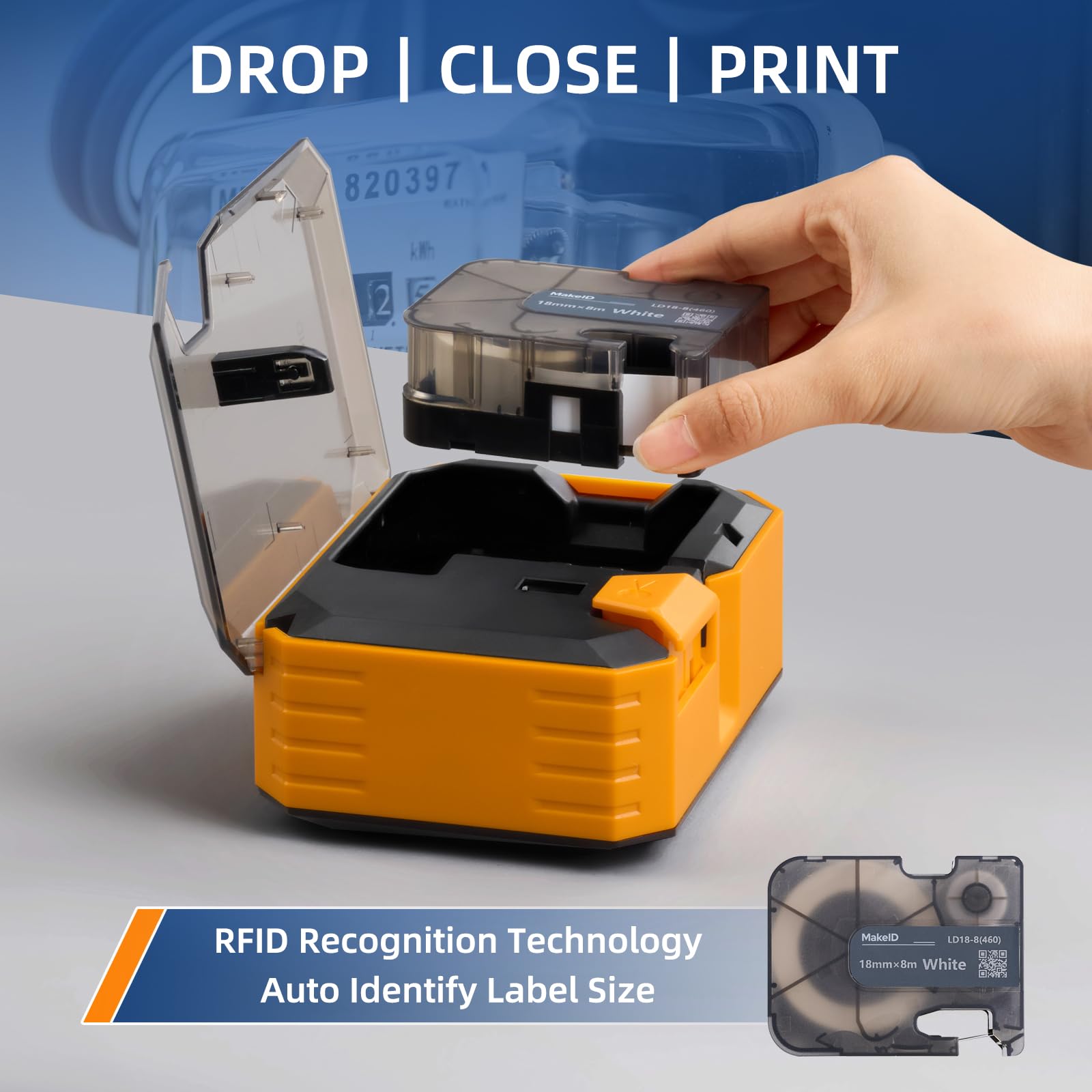 Makeid P31 Industrial Label Maker - Heavy-Duty Labeling Machine with 0.71