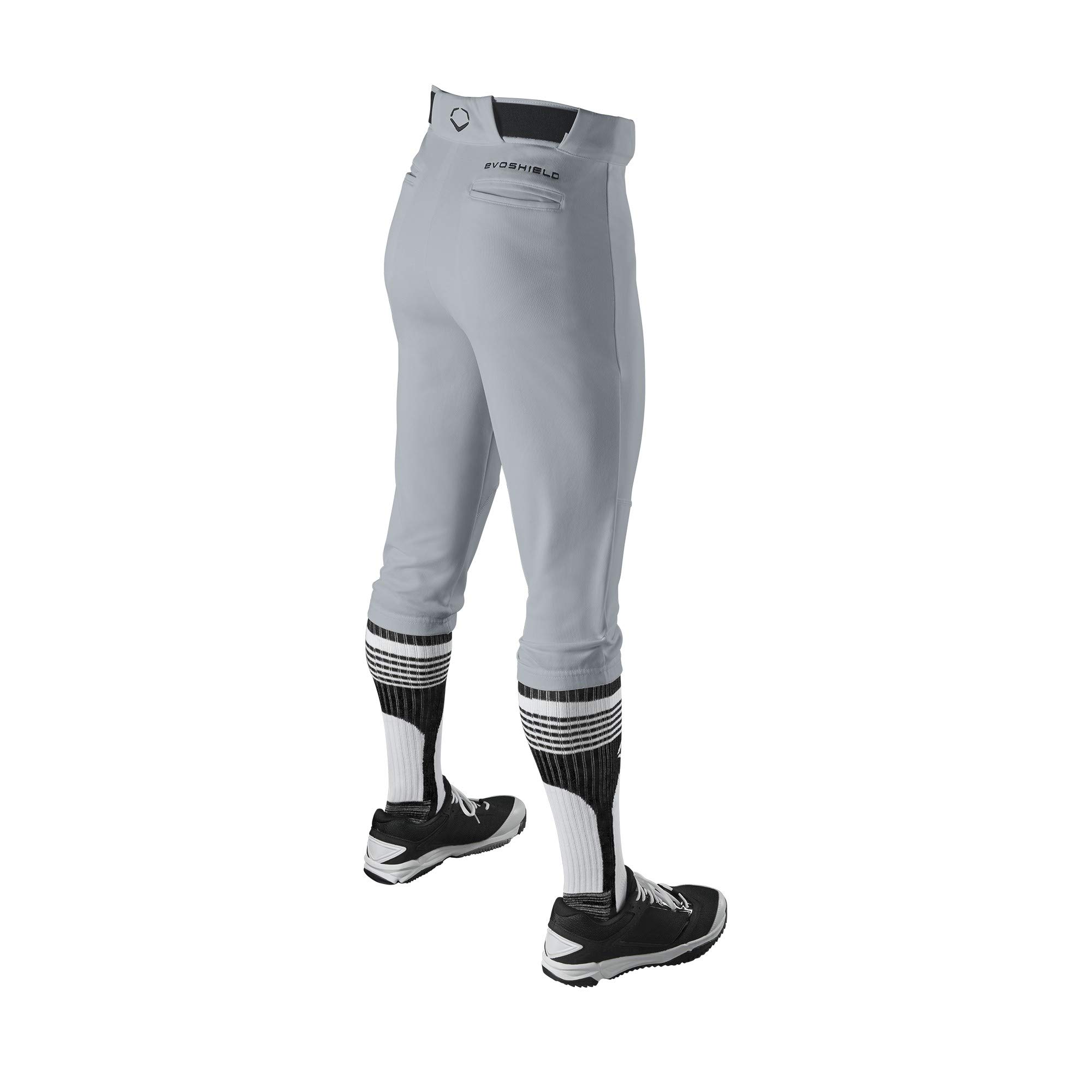 EvoShield Boys' Solid Knicker Baseball Pants - Youth Baseball Uniform Pants for Comfort & Durability - Perfect for Little League, Practice & Games