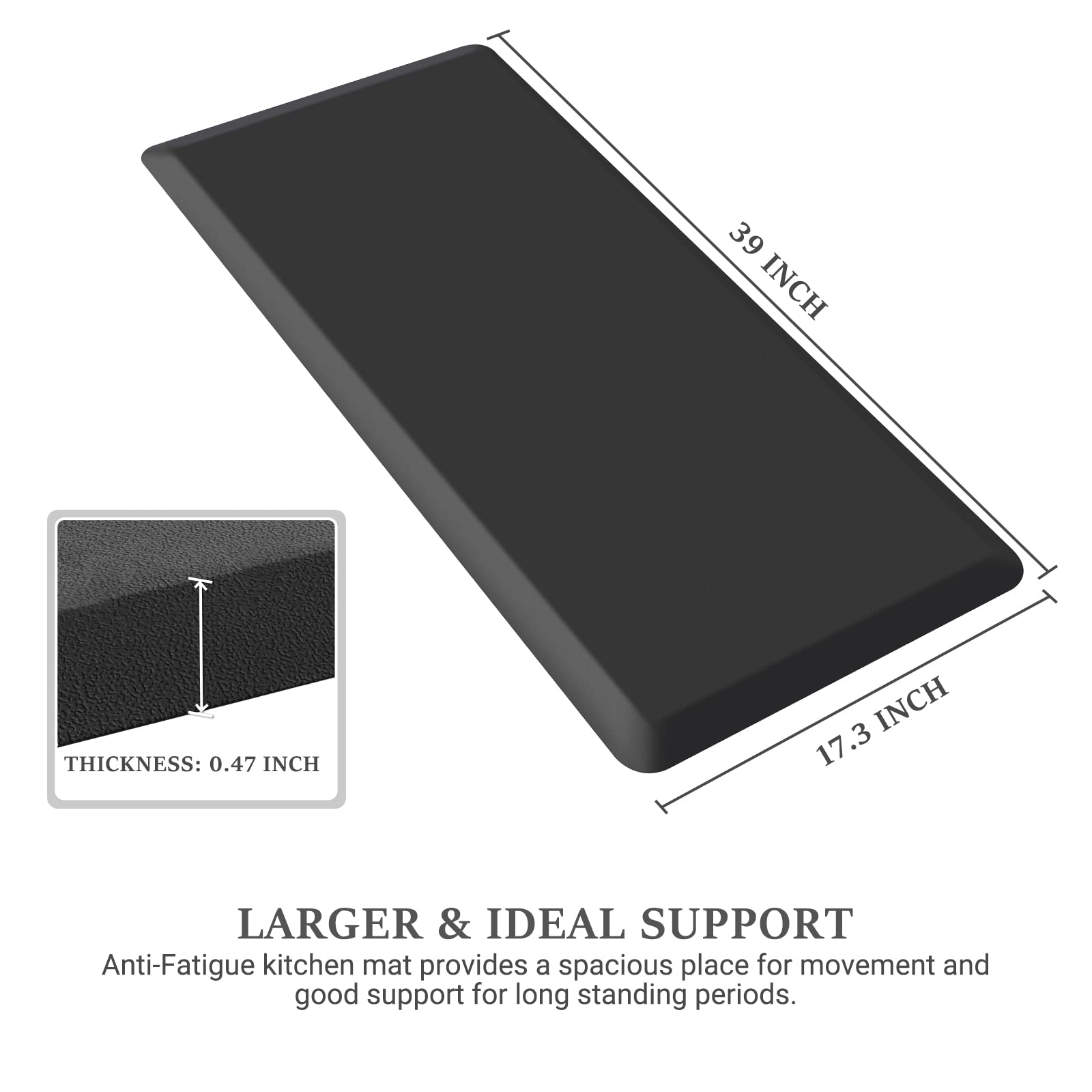 WISELIFE Anti-Fatigue Kitchen Floor Mat - 17.3