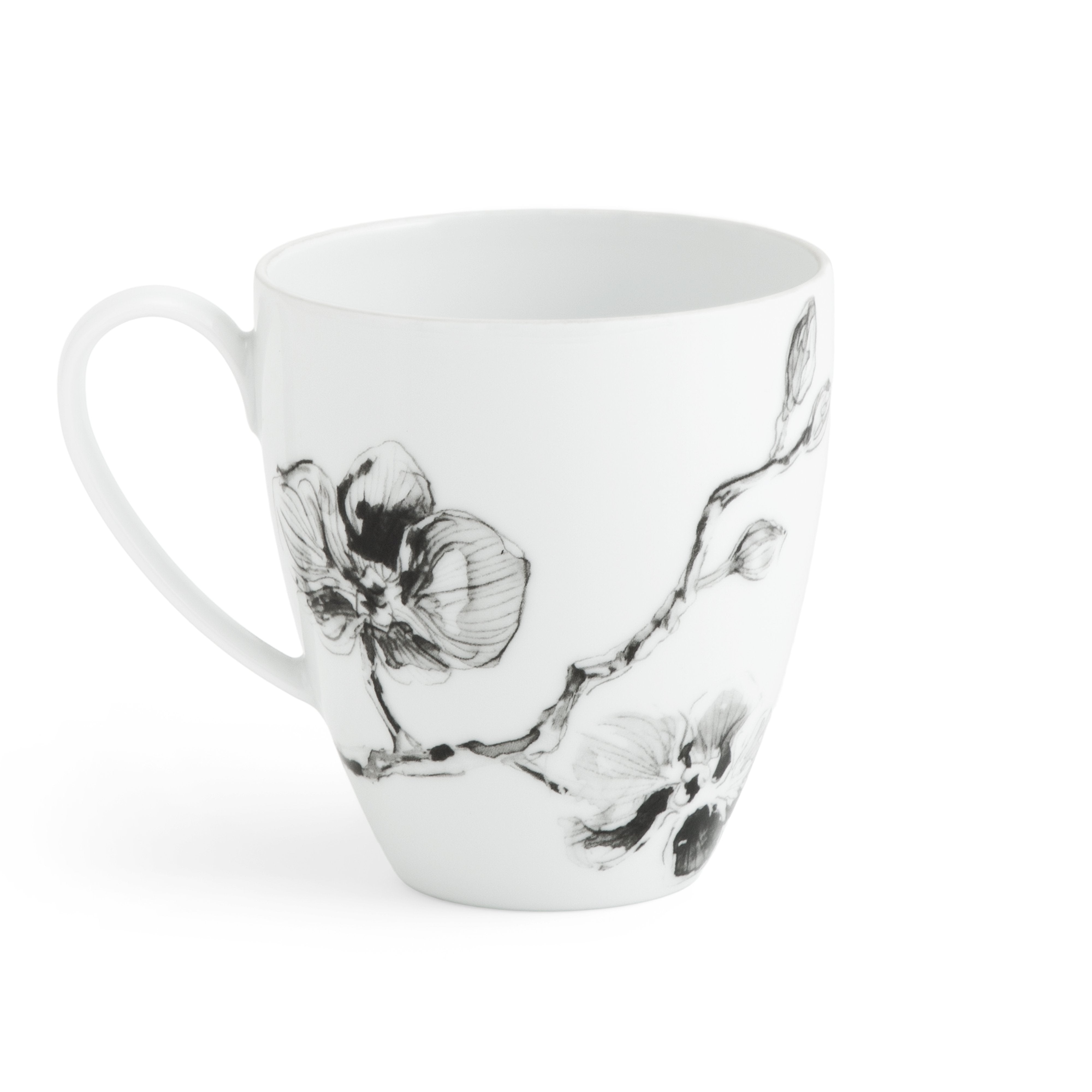 Premium Black Orchid Porcelain Dinnerware Set - Elegant 16-Piece Tableware for Fine Dining, Parties & Special Occasions