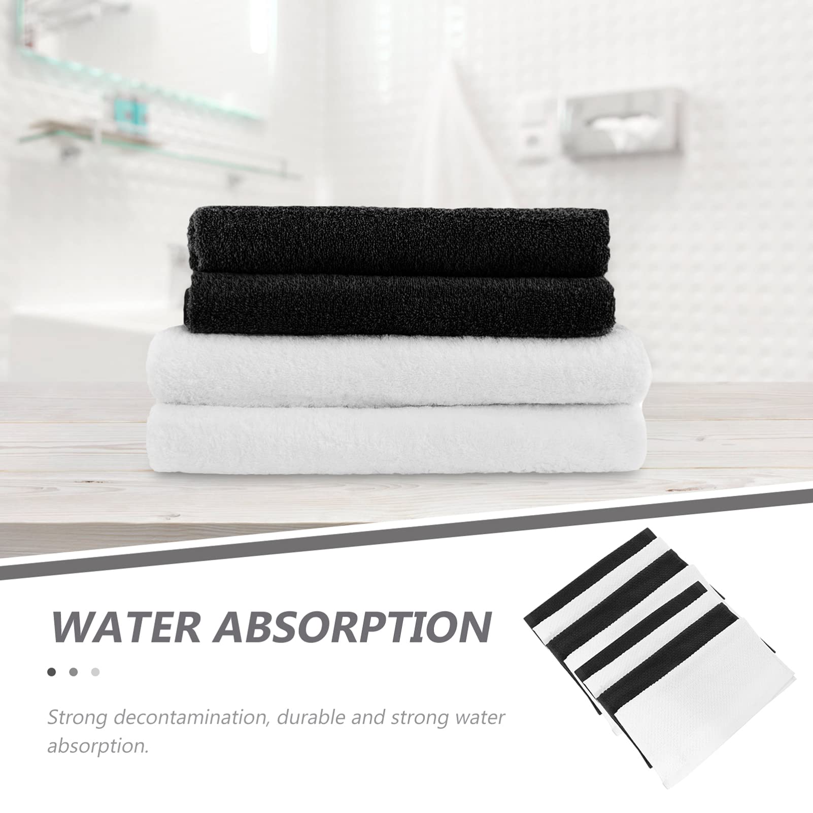 Hemoton 8-Pack Premium Swedish Dish Towels - Super Absorbent Microfiber Kitchen Cleaning Cloths for Washing, Drying & Scrubbing Dishes - Ideal for Kitchen, Dining Table & Bathroom Use