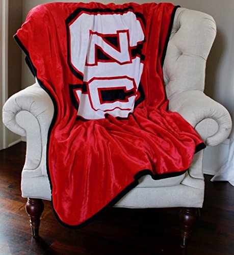 NC State University Wolfpack Premium Soft Plush Fleece Blanket - 60x80 Inches Extra Large, Perfect for Queen & Twin XL Beds - Cozy College Dorm Gift, Game Day Snuggling & Home Decor