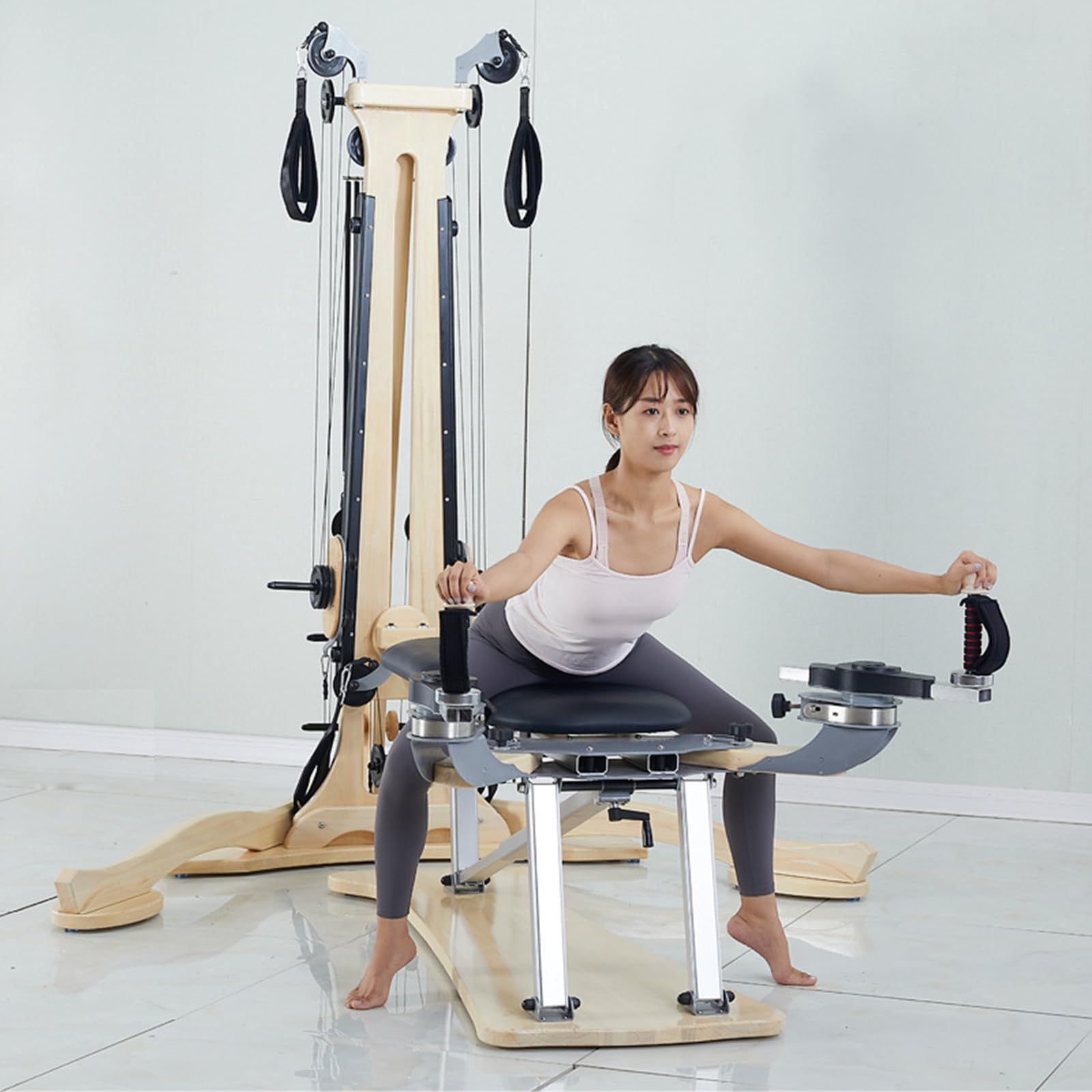 Maple Wood Pilates Reformer - Spine Corrector for Yoga & Studio Workouts