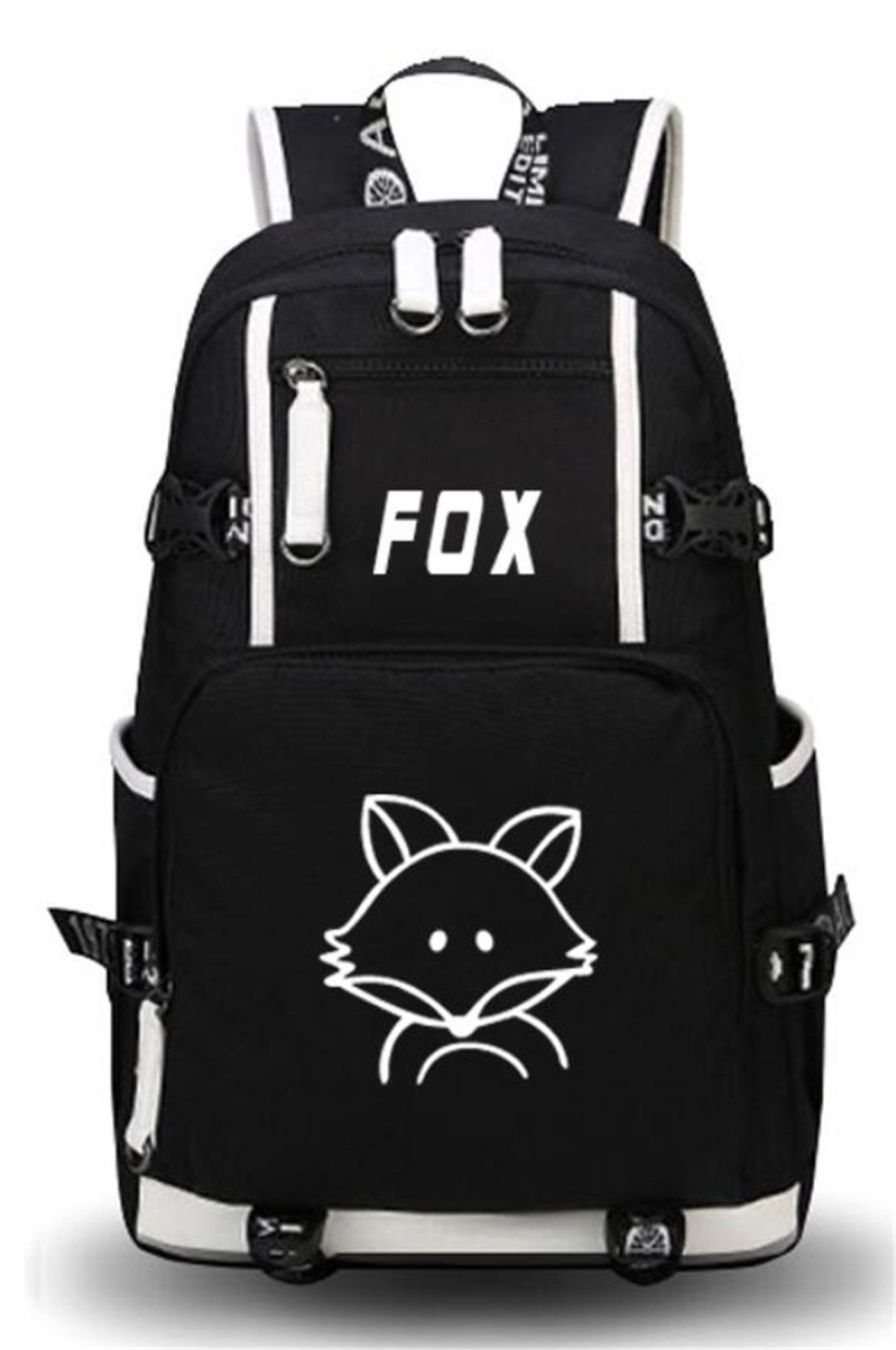 GO2COSY Cute Animal Backpack - Owl Fox Rabbit Design Laptop Rucksack for School, Travel & Work | Durable Shoulder Bag & Bookbag for Students & Professionals (Fox Pattern)