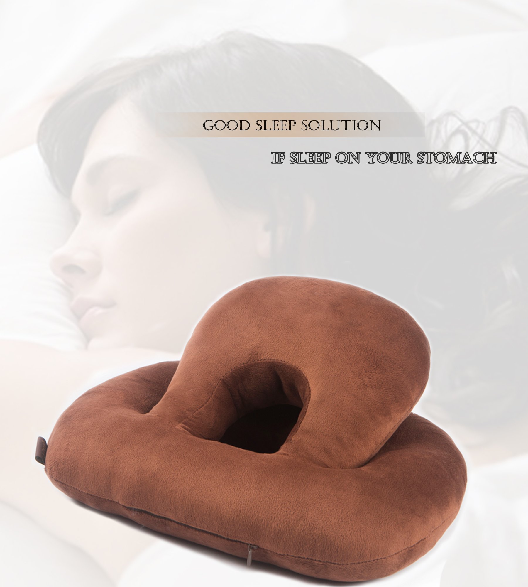 ALIBO Massage Bed Pillow - Neck Headrest & Face Down Cushion for Massage Tables, Eye Surgery, Ear Piercing Pain Relief & Comfortable Sleep - Perfect for Spas, Clinics, and Home Use