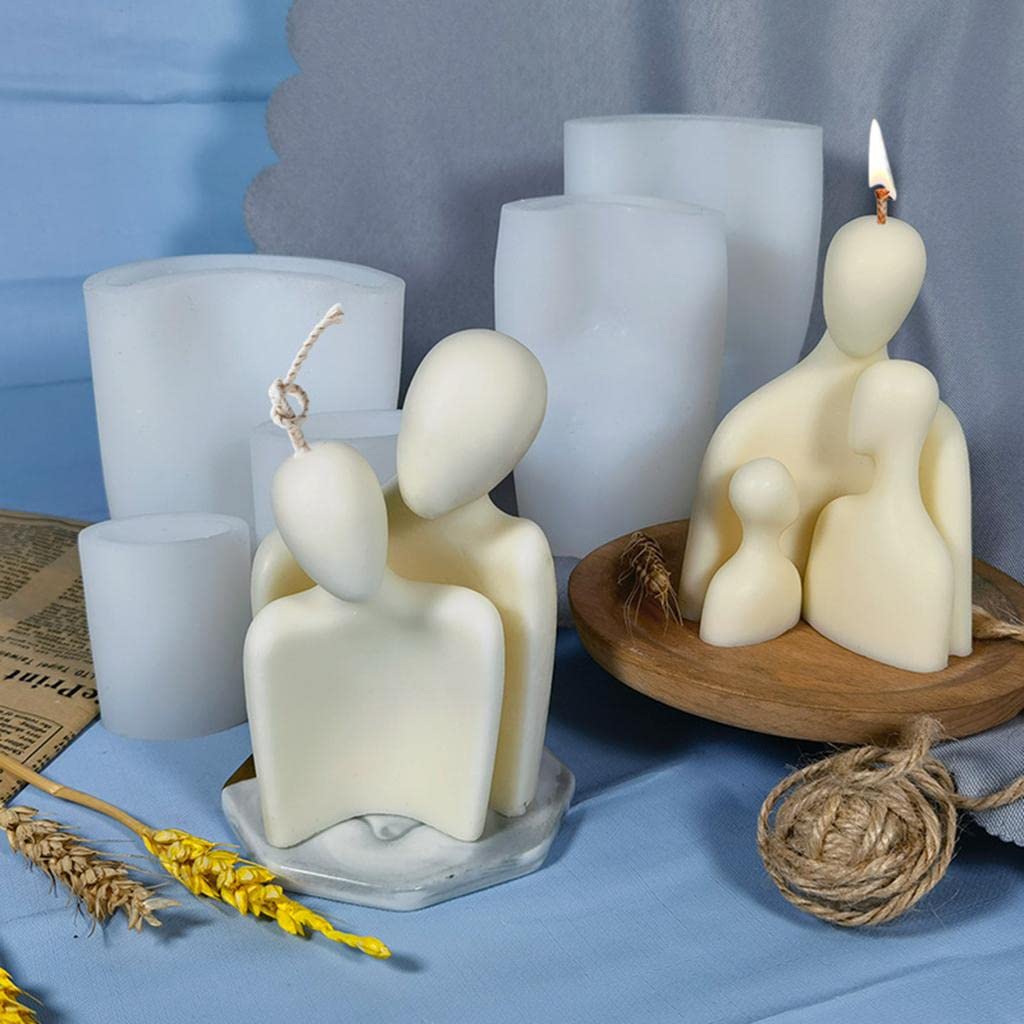 Romantic Couple Portrait Silicone Mold for Epoxy Resin & Candle Making - Perfect for DIY Wedding, Anniversary Gifts and Home Decor Crafts