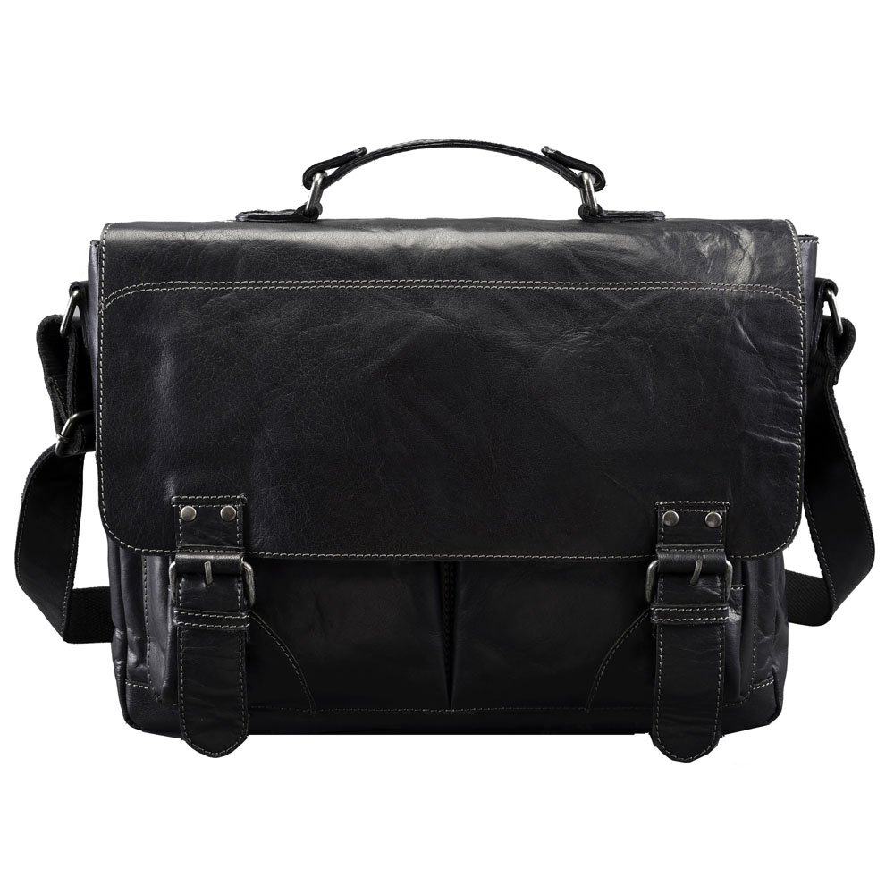 Jüscha Pride and Soul Business Bag XL Accessory Pouch - Premium Leather Organizer for Laptops, Documents & Travel Essentials | Perfect for Office, Business Trips & Daily Commute