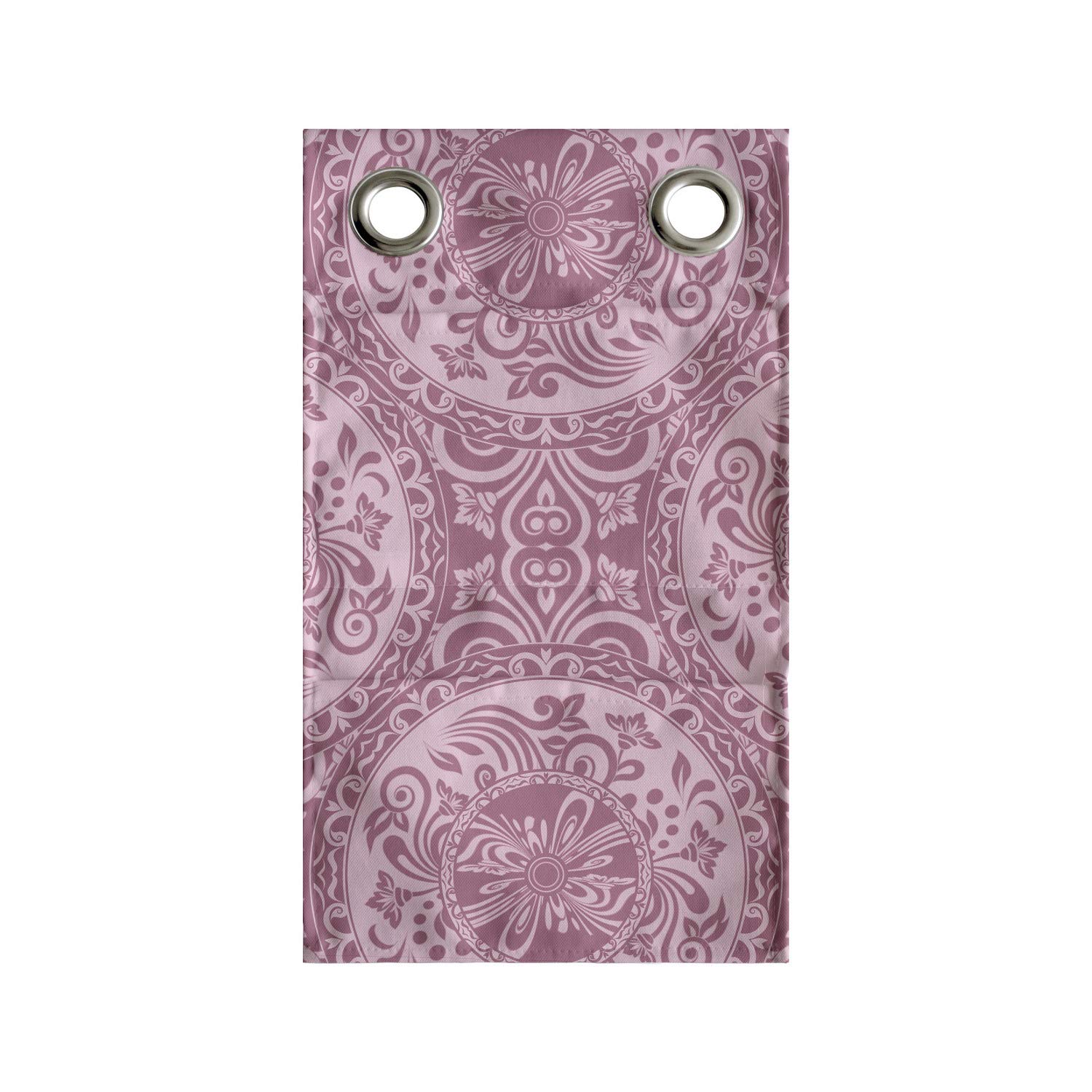 Ambesonne Damask Hanging Pocket Organizer - Monochrome Floral Pattern with Circles, 9