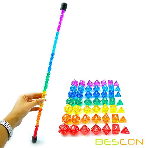 7x7 49pcs Gem Rainbow Tube