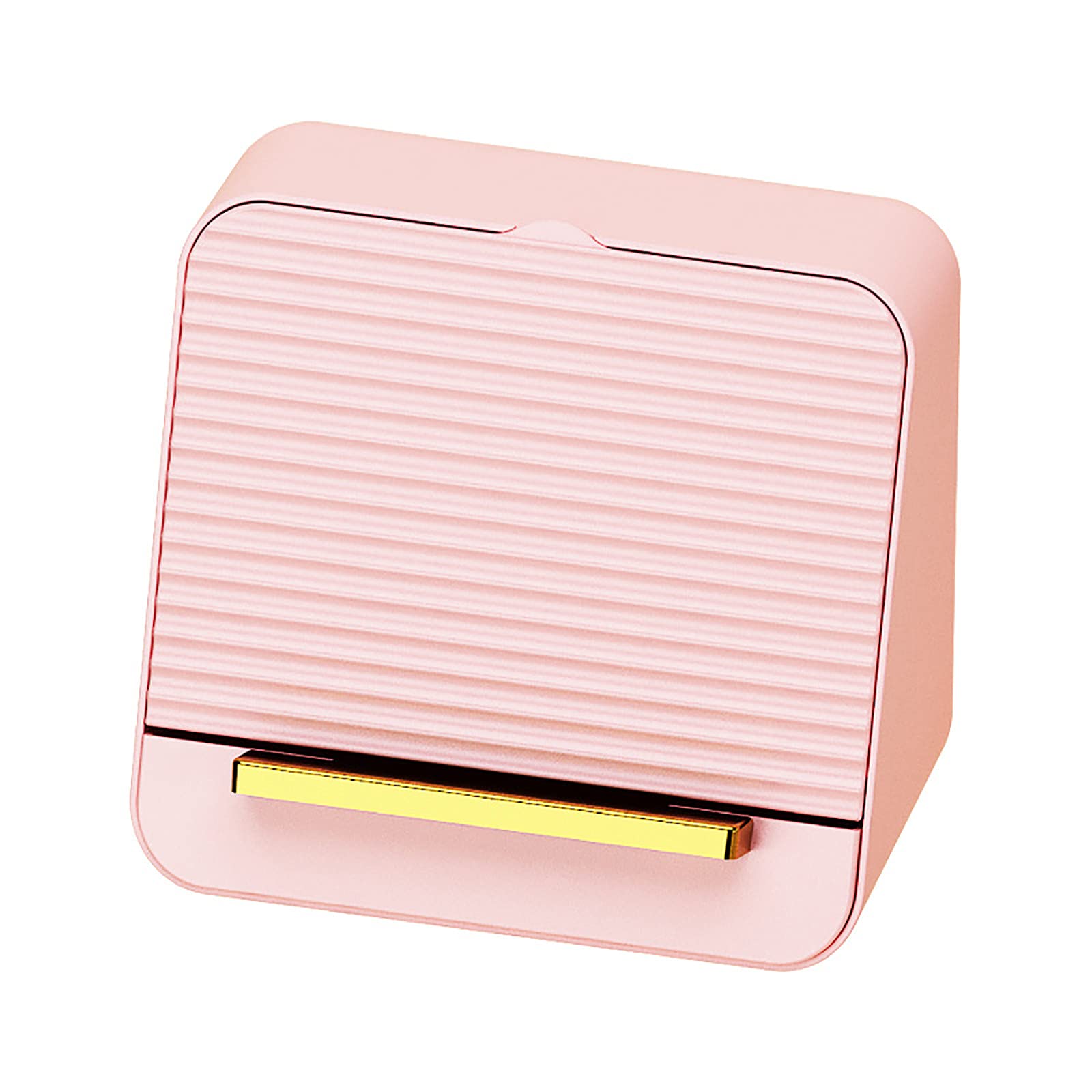 Plastic Desktop Cosmetic Organizer - Lipstick & Nose Piercing Cover Holder | Vanity Storage Solution for Makeup & Jewelry (Pink, One Size) | Perfect for Bedroom Dresser, Bathroom Counter & Travel Makeup Case