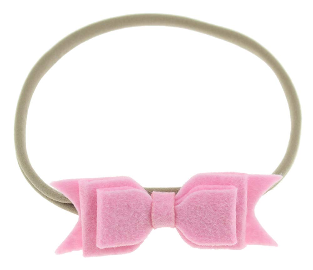 Flairs New York Baby Infant Christmas Holiday Floral Elastic Headbands - Soft Stretchy Hair Bands for Girls, Toddlers & Newborns - Perfect for Holiday Photos, Birthday Parties & Special Occasions