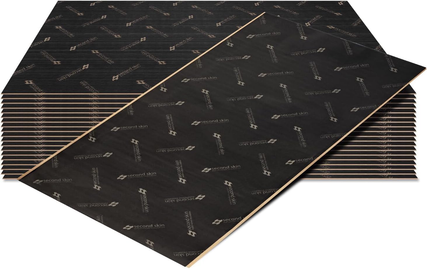 Second Skin Audio Damplifier Premium Automotive Sound Deadening Mat – Butyl Rubber Car Sound Deadener - Noise & Heat Insulation - Made in USA (40 Sq Ft) - Perfect for Car Doors, Floor & Trunk Noise Reduction