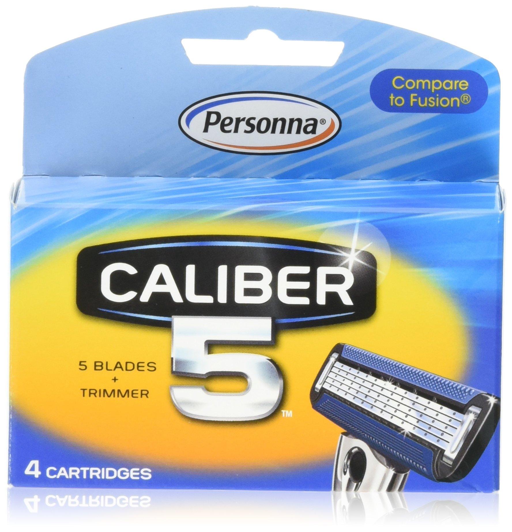 Premium 5-Blade Replacement Refill Cartridges for Men's Razors - 4 Pack | Smooth Shaving for Sensitive Skin | Perfect for Travel & Daily Grooming