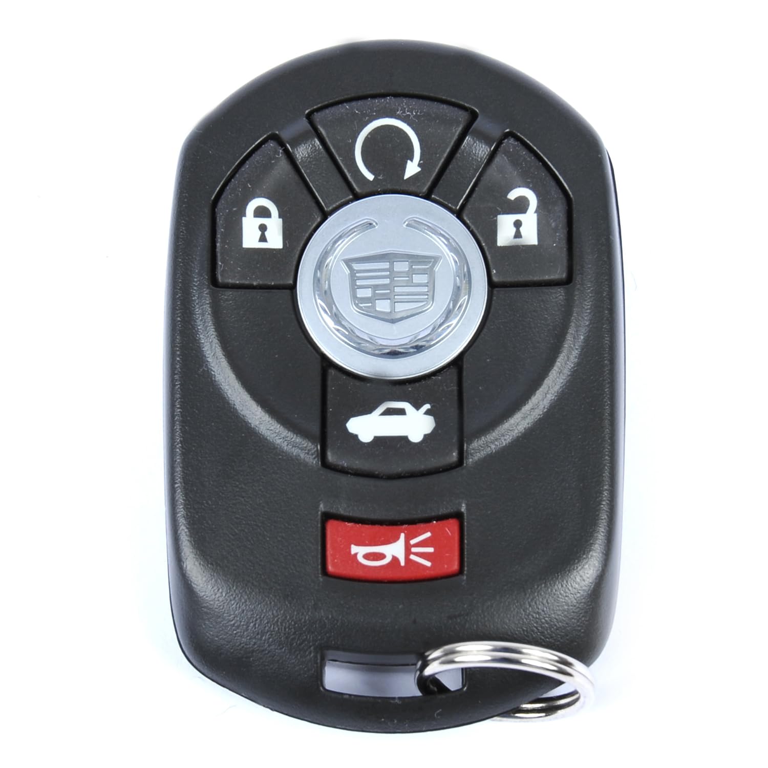 GM Genuine Parts 15212383 5-Button Keyless Entry Remote Key Fob for Chevy/GMC - Black Car Key Replacement with Lock/Unlock/Trunk Buttons | Perfect for Chevy Silverado, GMC Sierra & More