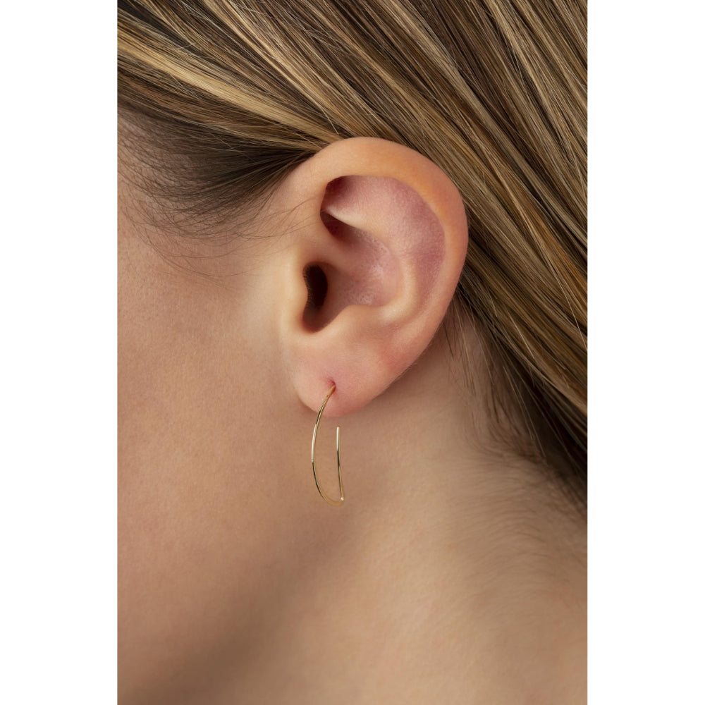 14K Yellow Gold Moon and Star Hoop Earrings for Women - Dainty Celestial Jewelry - Perfect for Everyday Wear, Gifts, and Special Occasions