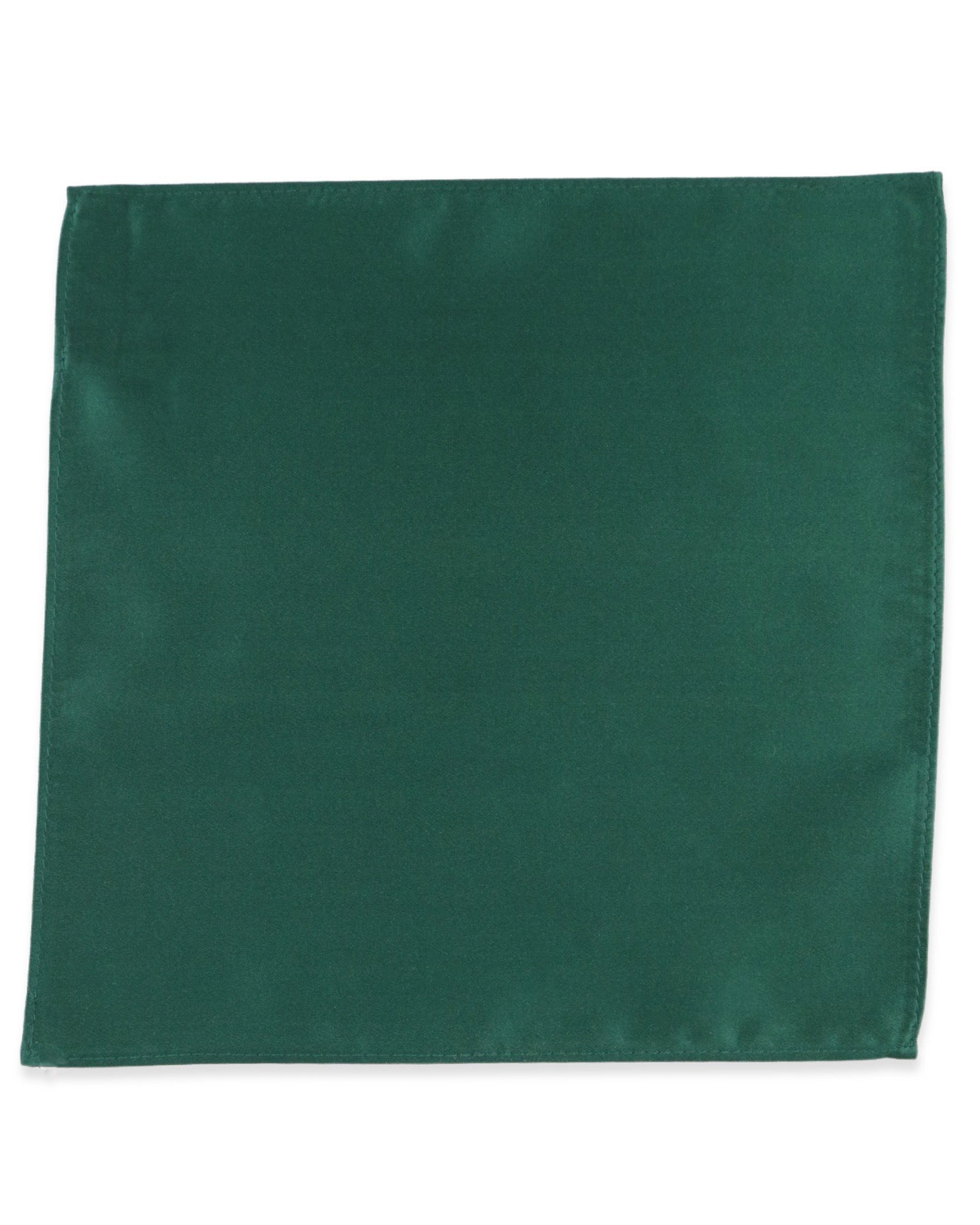 DÉCLIC Classic Plain Cotton Handkerchief - Dark Green for Men & Women - Everyday Carry, Wedding, Formal Occasions