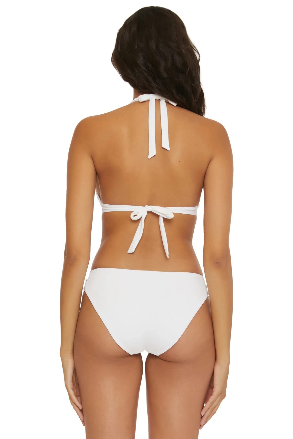 BECCA Women's Adjustable Halter Bikini Top - Tie Back Swimwear for Beach, Pool & Vacation | Modern Edge Design