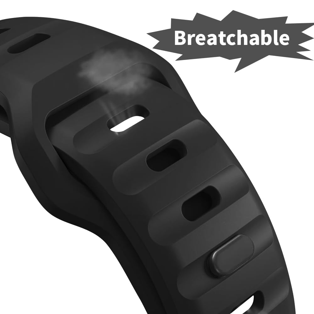Premium Soft Silicone Sport Band for Apple Watch Ultra/Series 10/9/8/7/6/5/4/3/2/1 - Compatible with 49mm 46mm 45mm 44mm 42mm 41mm 40mm 38mm - Durable Comfortable Strap for Men & Women - Perfect for Workouts, Running & Everyday Use