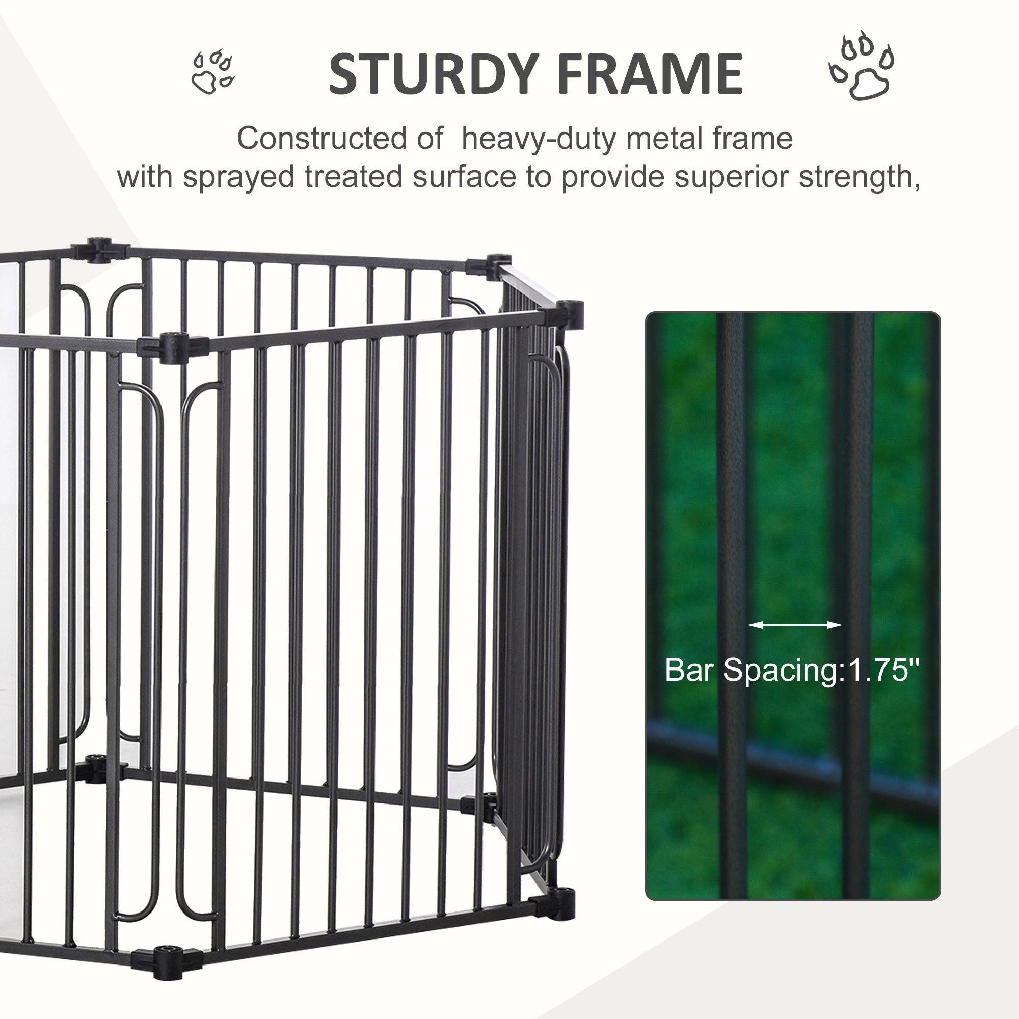 Best Dog Playpen with Door & Removable Cover - Indoor/Outdoor Pet Play Yard for Small & Medium Dogs (47