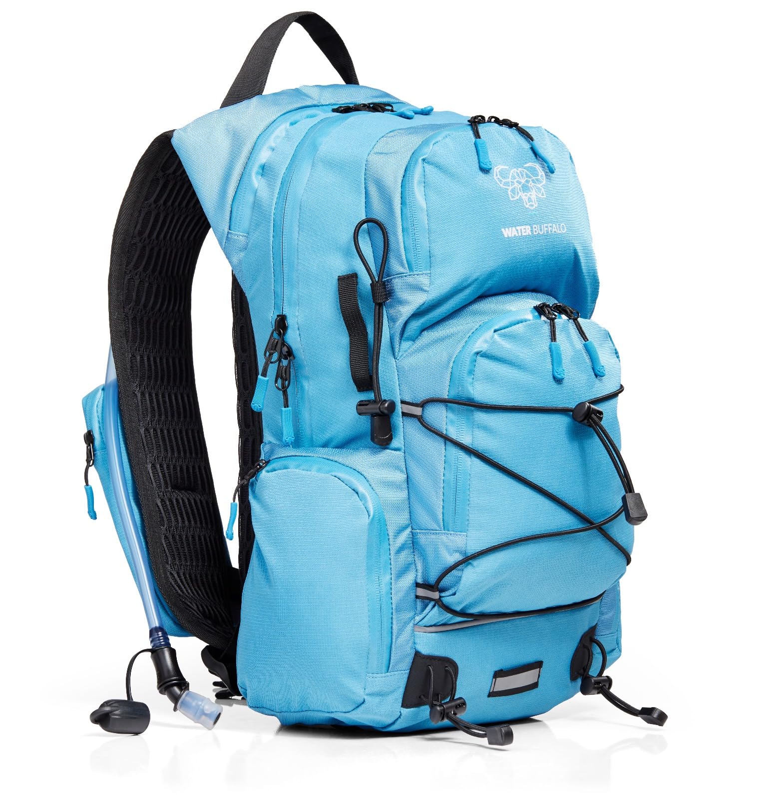 Sherpa 22L Water Buffalo Hydration Backpack with 2L Water Bladder - Lightweight Hiking Backpack with Waterproof Zippers, Phone Pocket & Trekking Pole Holders - Perfect for Hiking, Camping & Outdoor Adventures